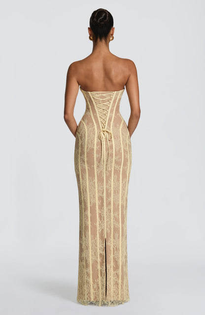 Sian Maxi Dress Lemon