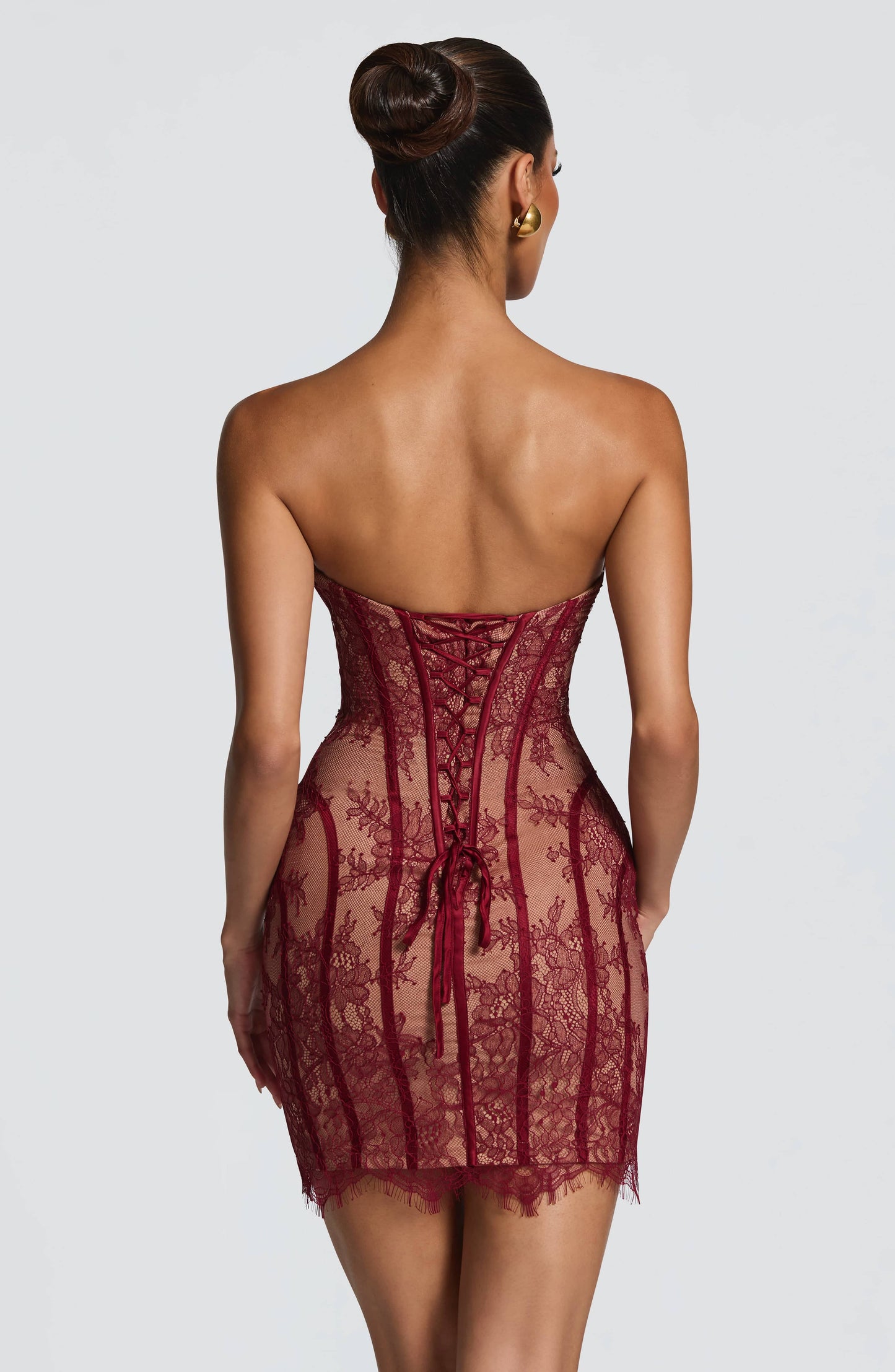 Sian Mini Dress Burgundy