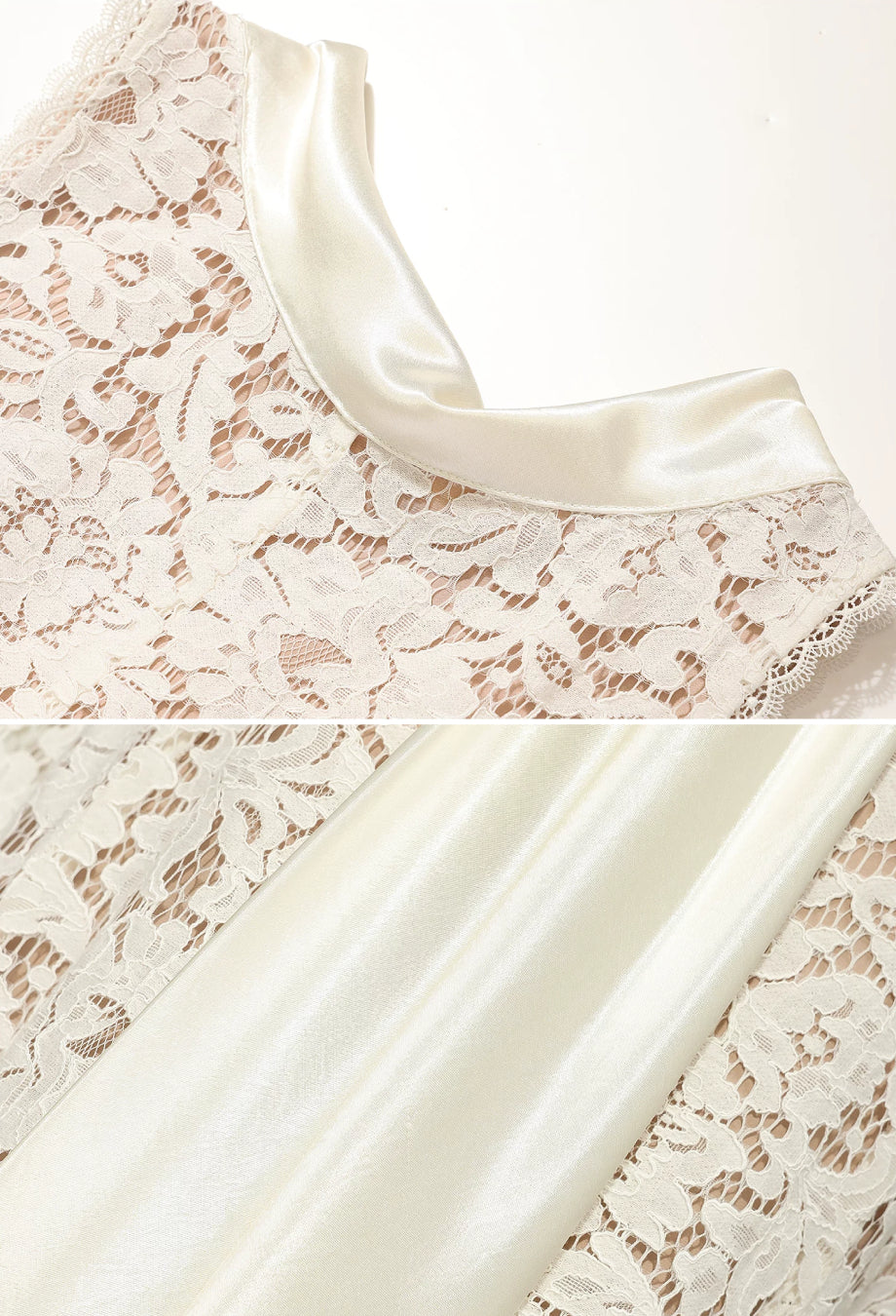 Sloane White Floral Lace Midi Dress
