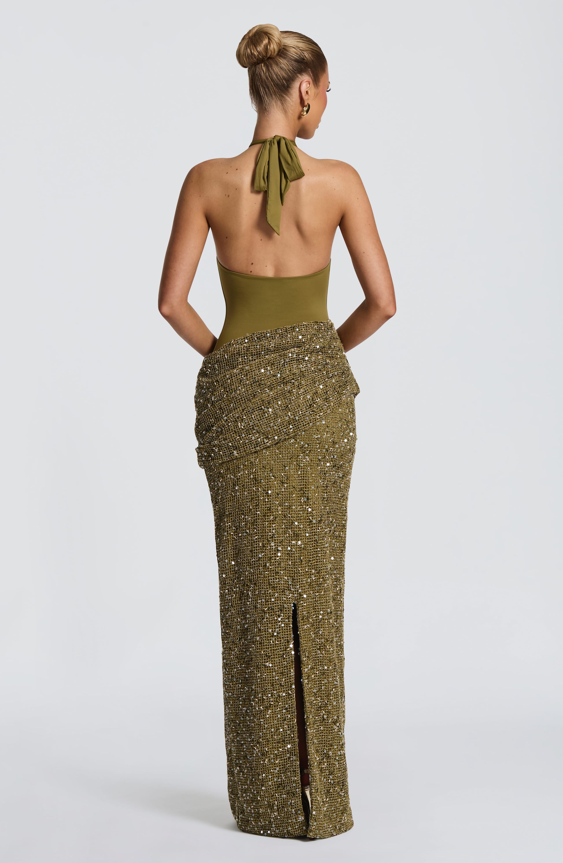 Solea Maxi Dress Deep Olive