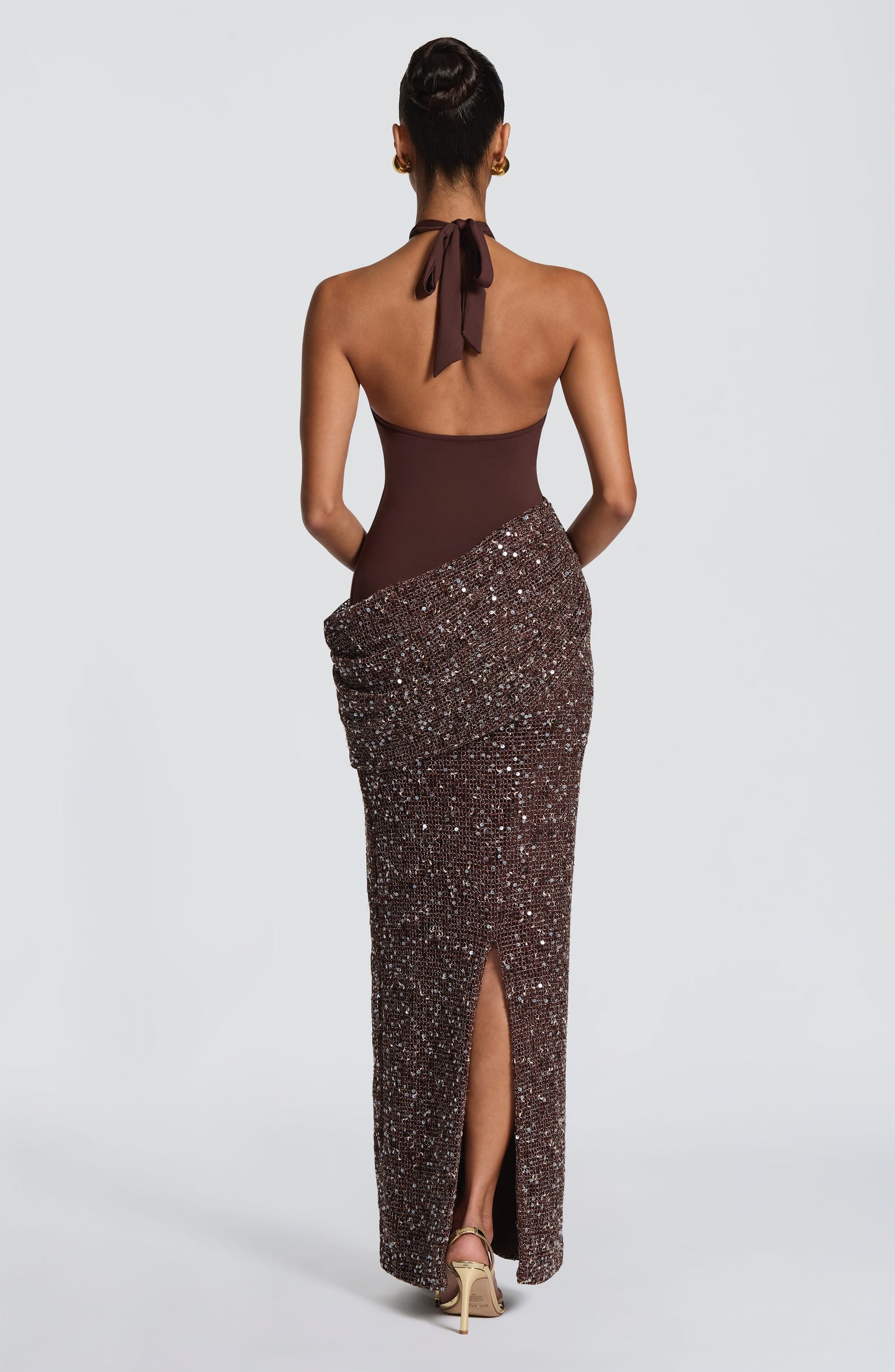 Solea Maxi Dress Plum Brown