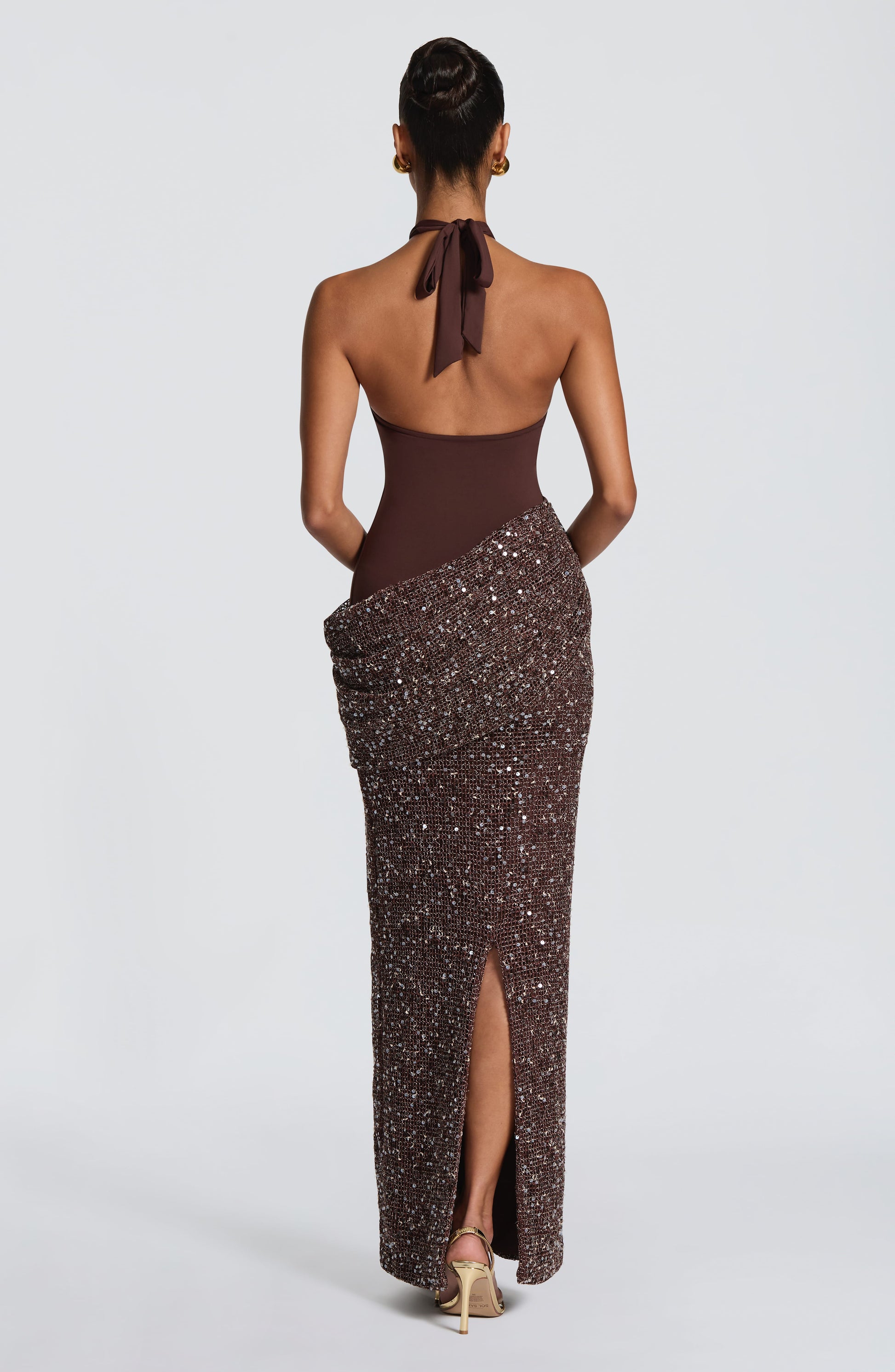 Solea Maxi Dress Plum Brown