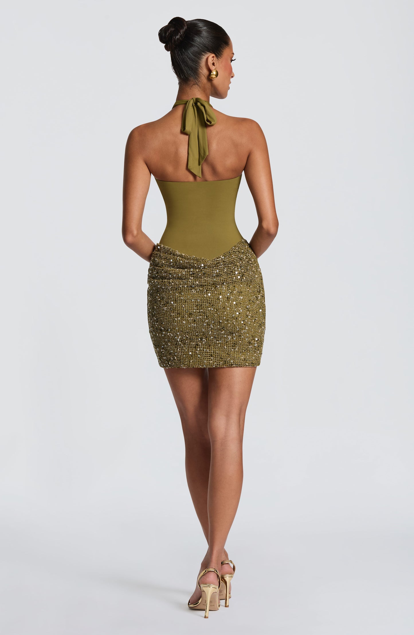 Solea Mini Dress Deep Olive