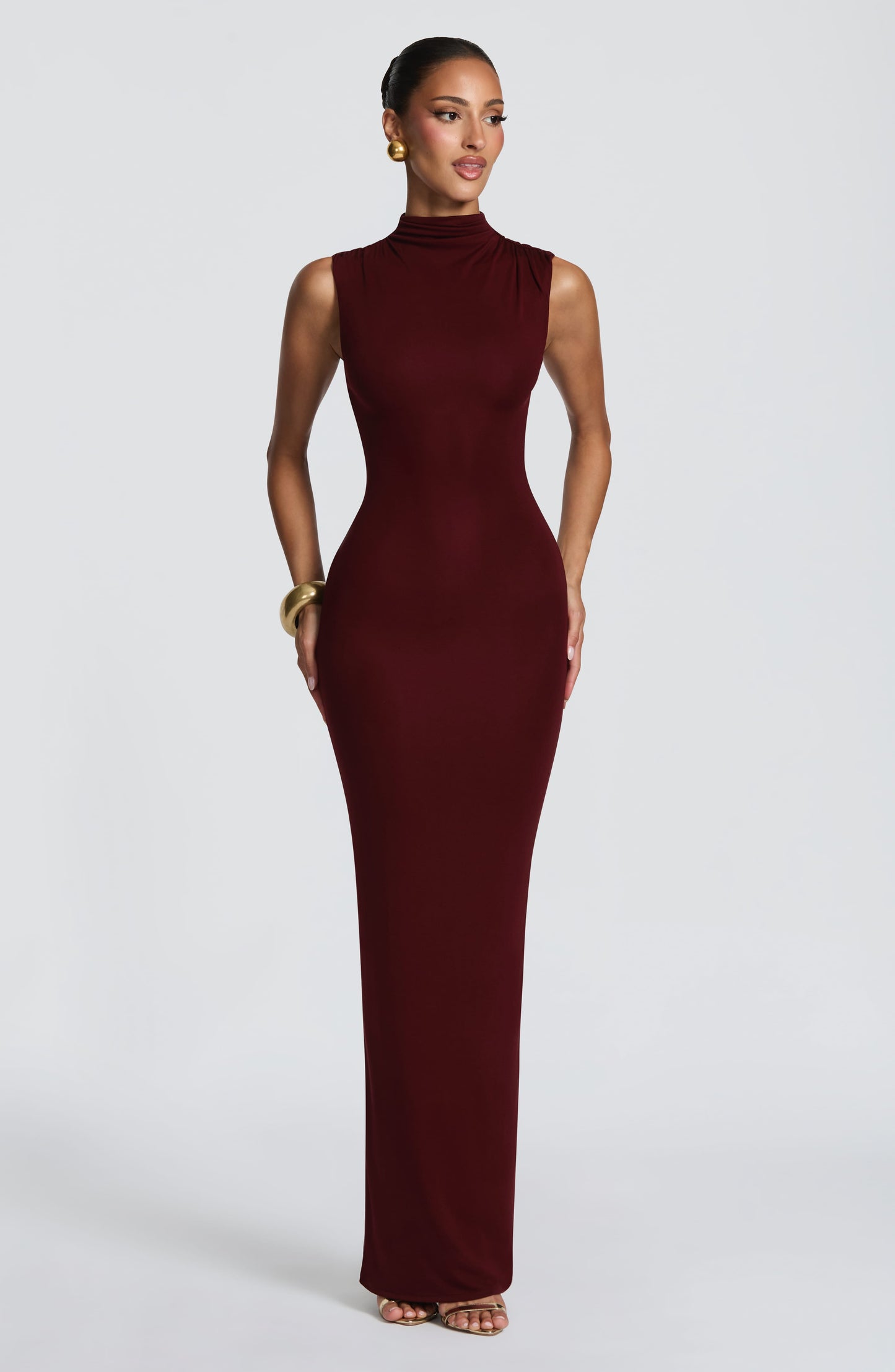 Soline Maxi Dress Cherry Lacquer