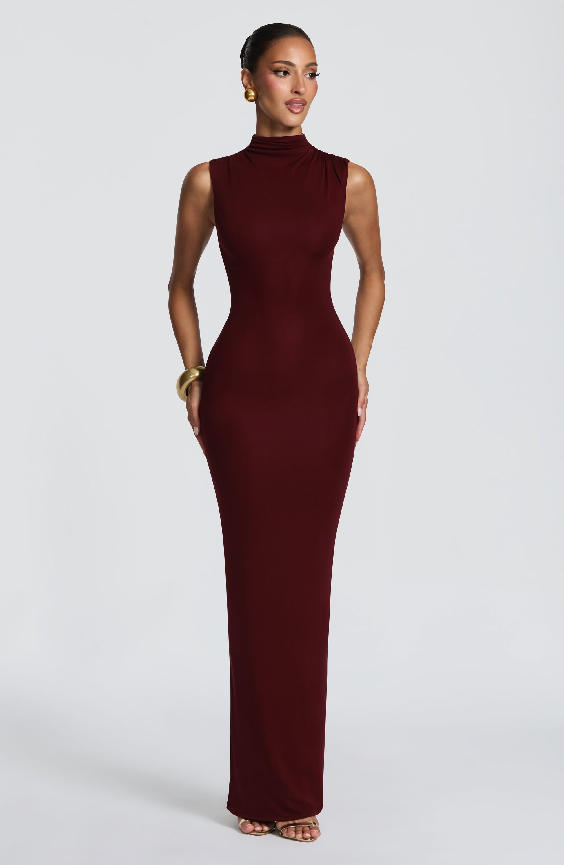 Soline Maxi Dress Cherry Lacquer
