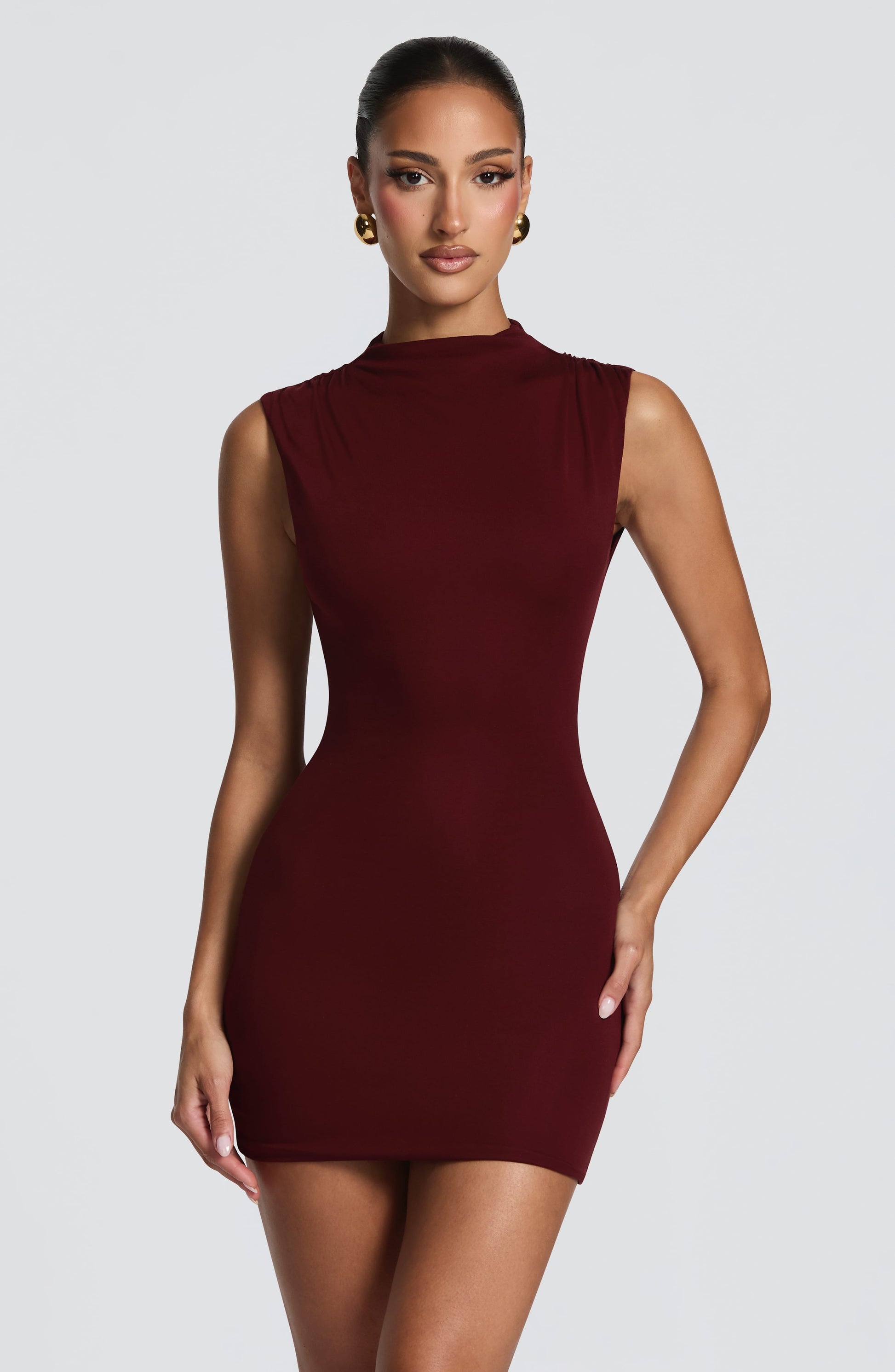 Soline Mini Dress Cherry Lacquer