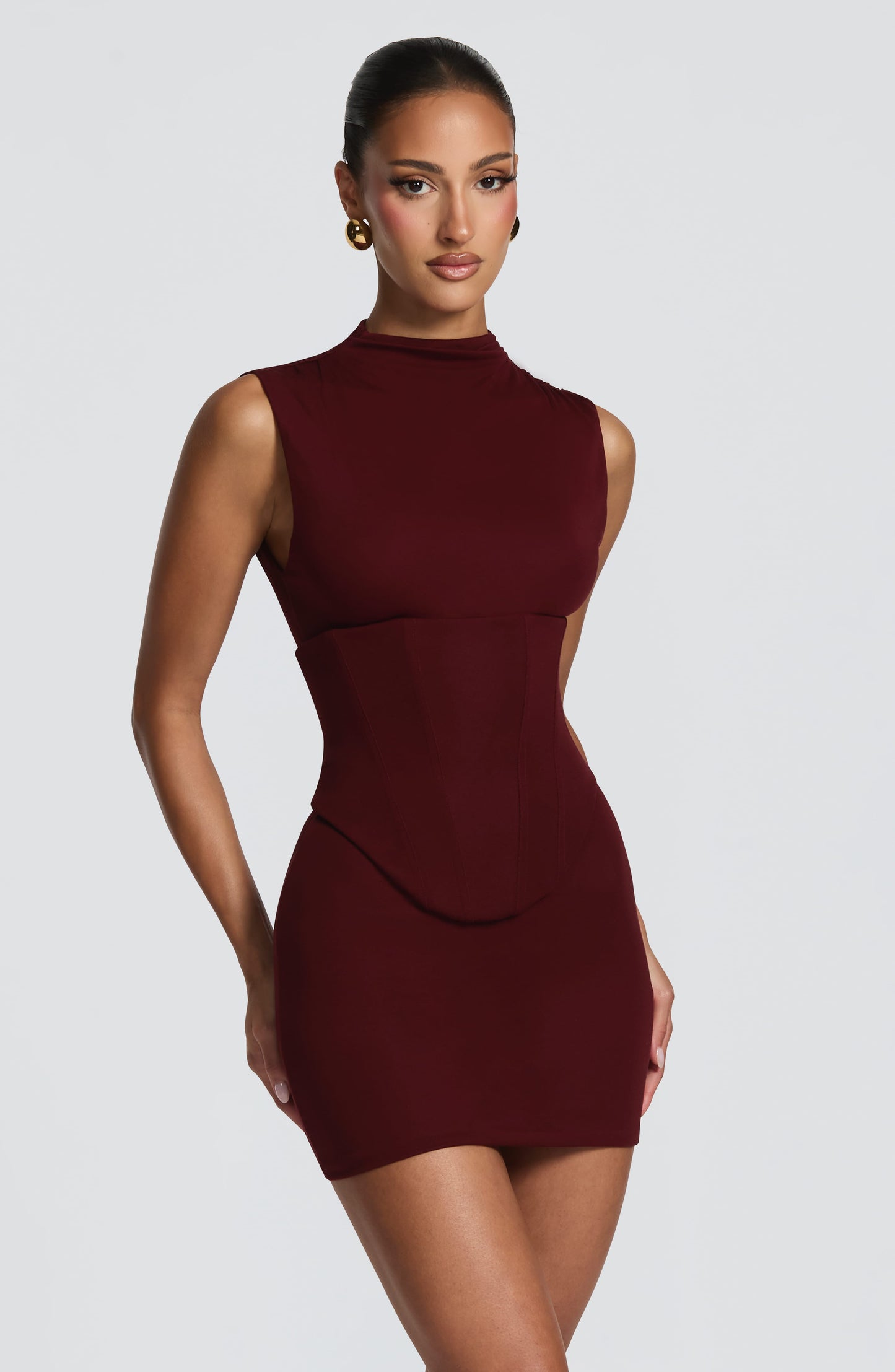 Soline Mini Dress Cherry Lacquer