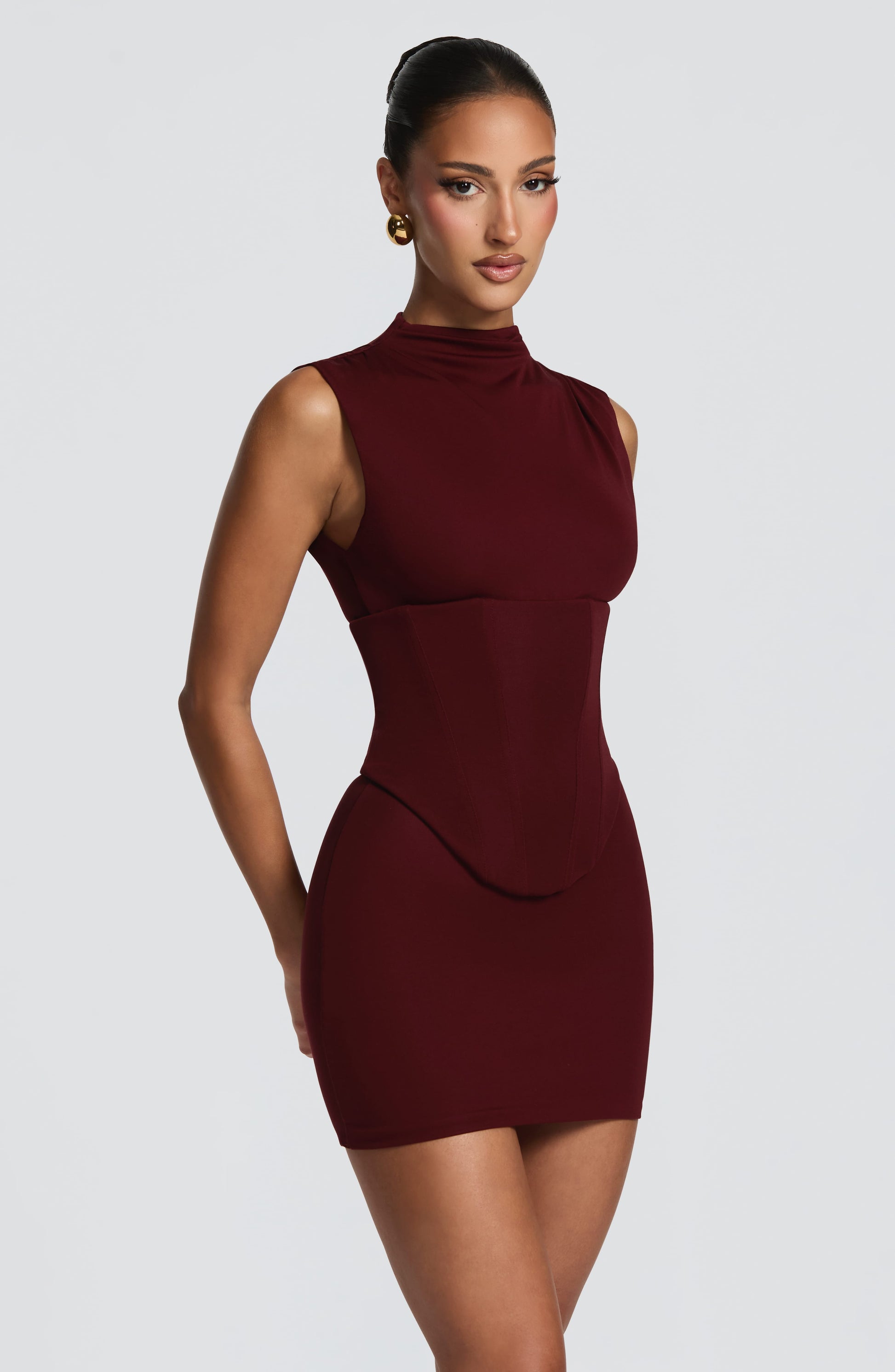 Soline Mini Dress Cherry Lacquer