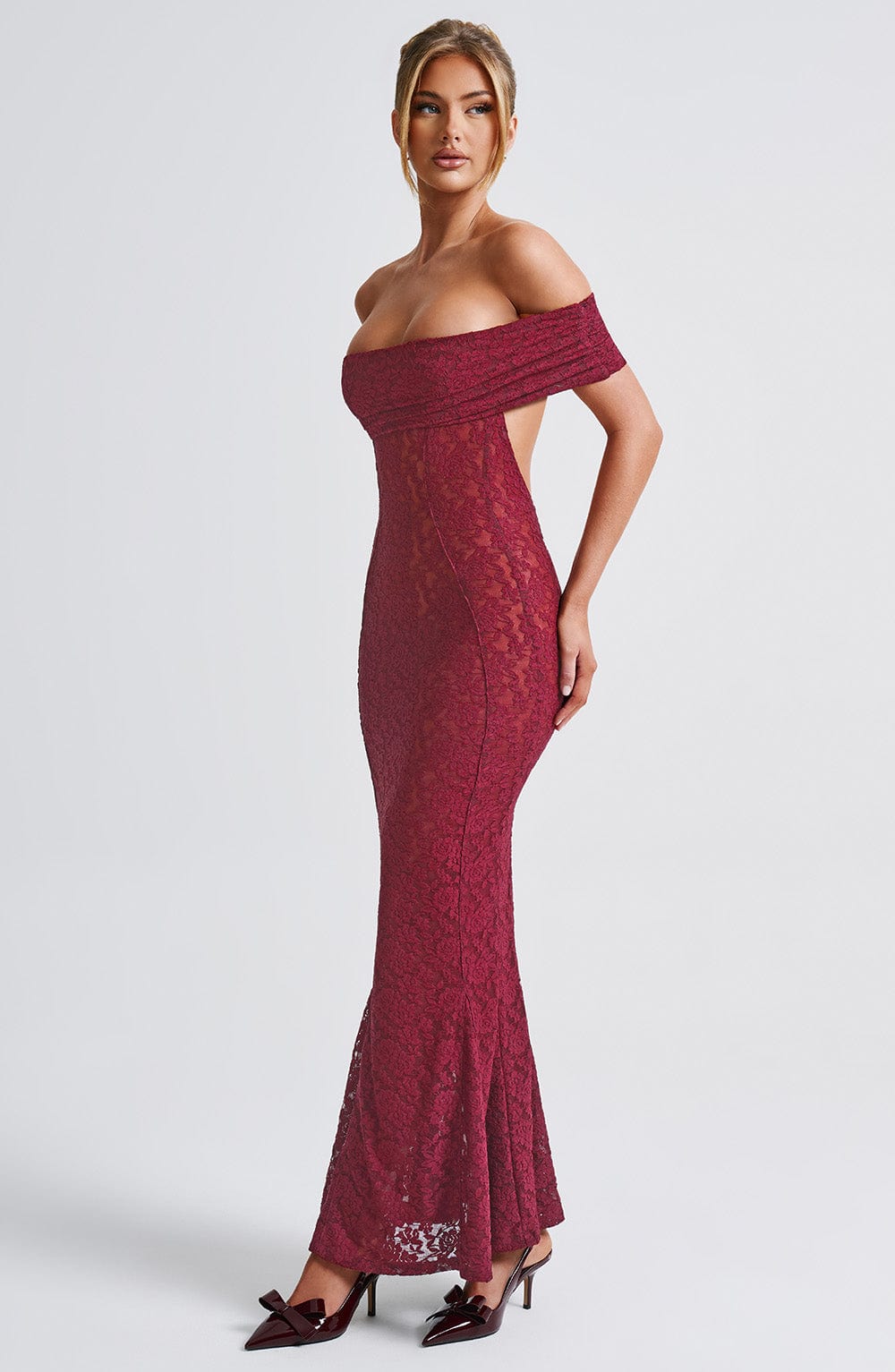 Stephanie Maxi Dress Burgundy