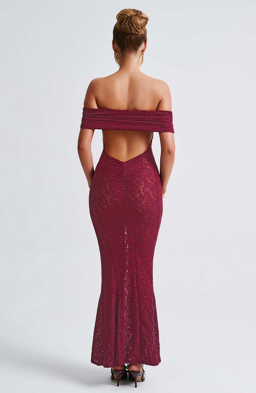Stephanie Maxi Dress Burgundy