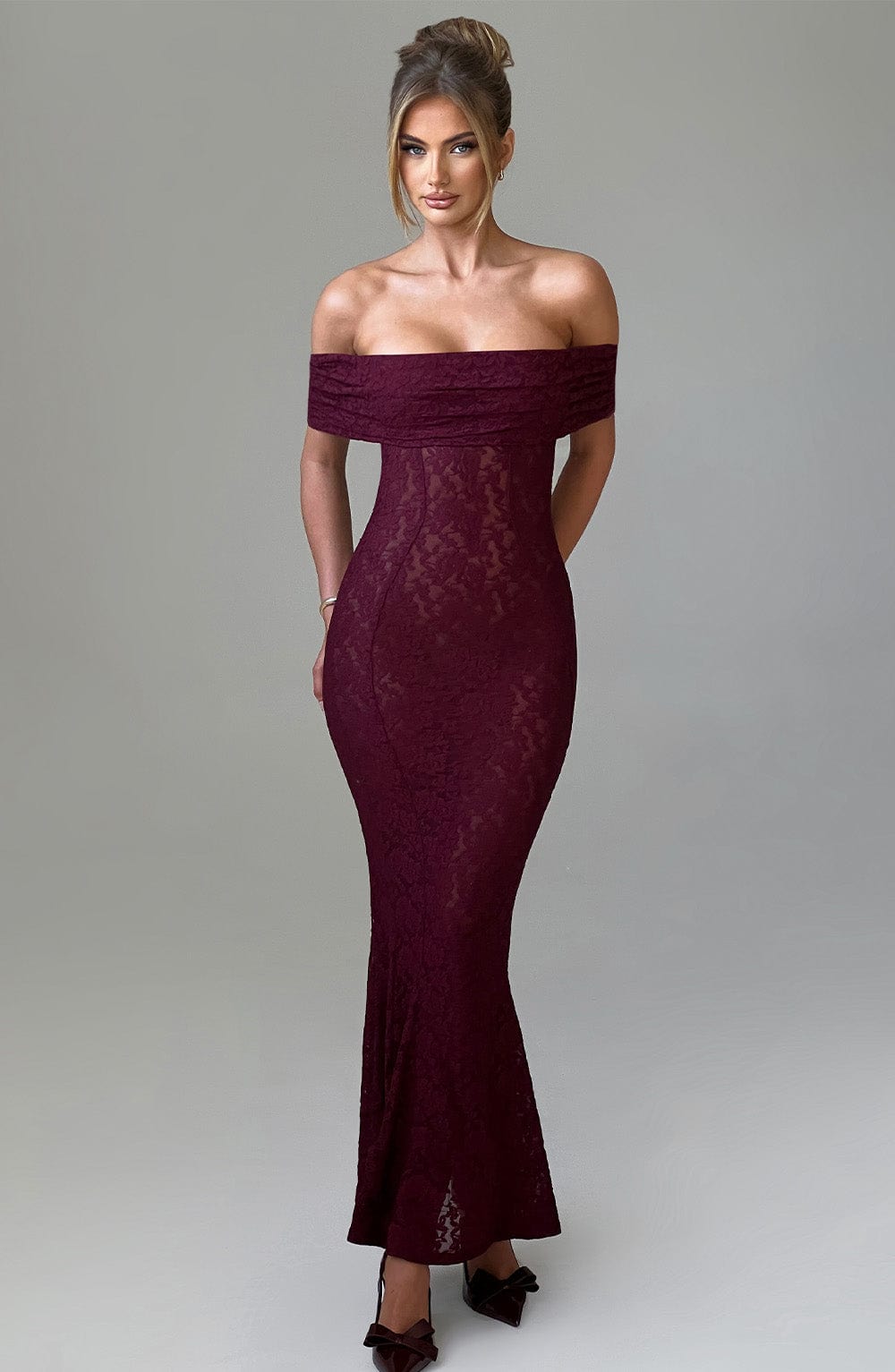 Stephanie Maxi Dress Burgundy