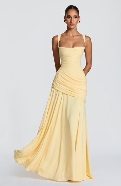 Sura Maxi Dress Lemon