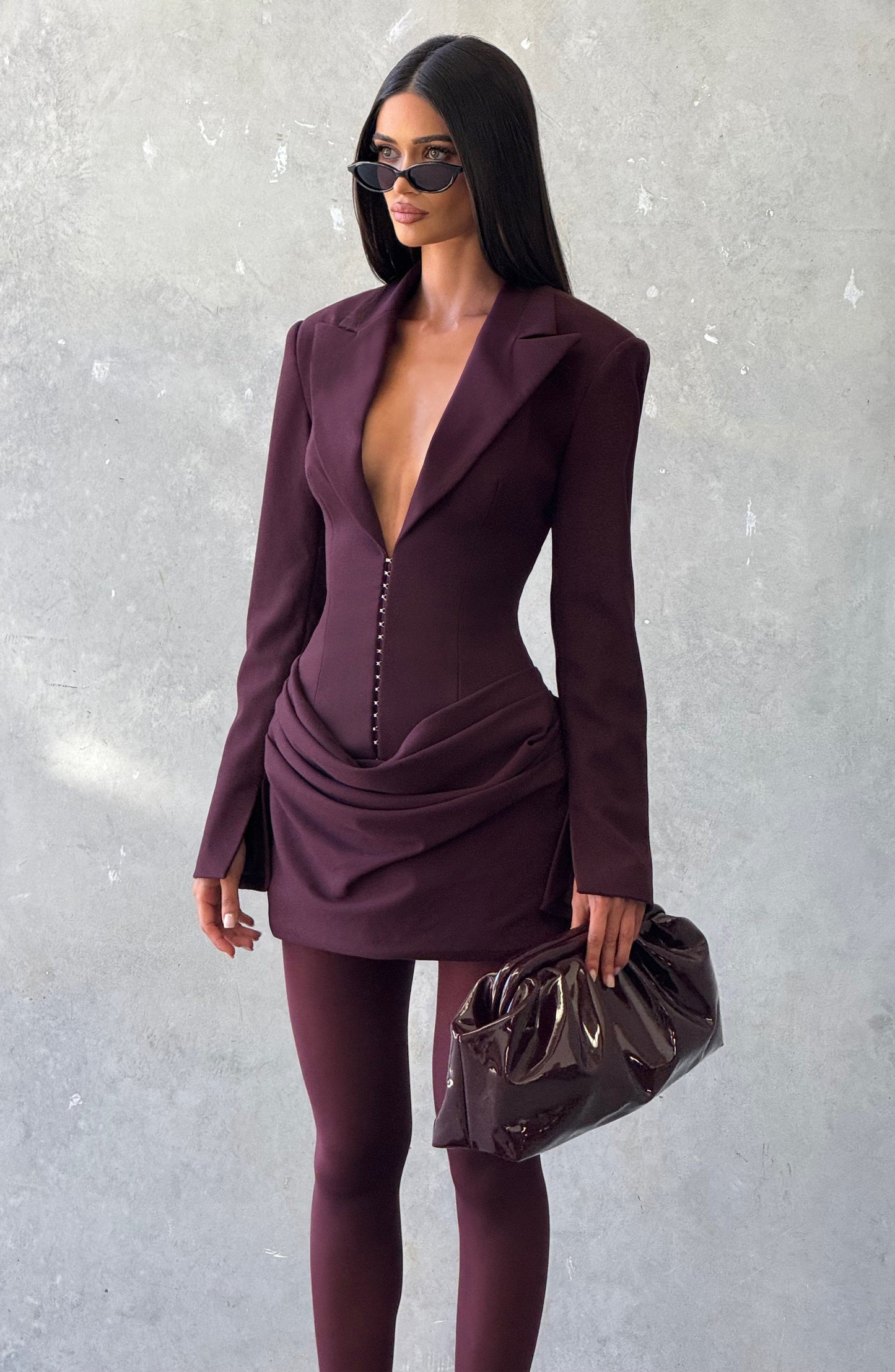 Susie Mini Dress Plum