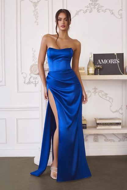 Greyson Gown Strapless Satin Dress