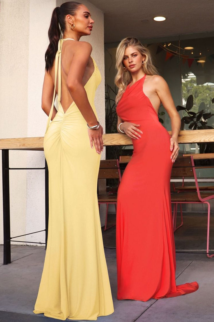 Alyah Maxi Adjustable Neckline Dress