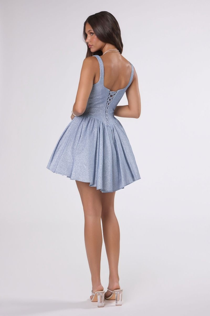 Martine Mini Dress Shimmering Fit & Flare Cocktail Dress