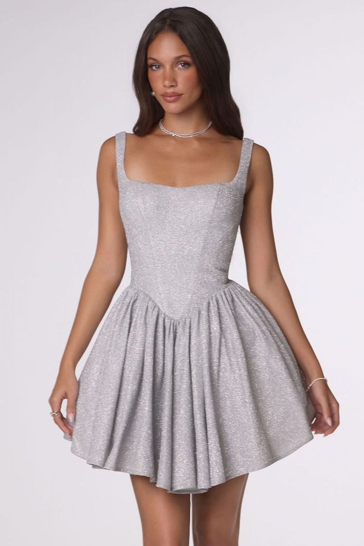 Martine Mini Dress Shimmering Fit & Flare Cocktail Dress