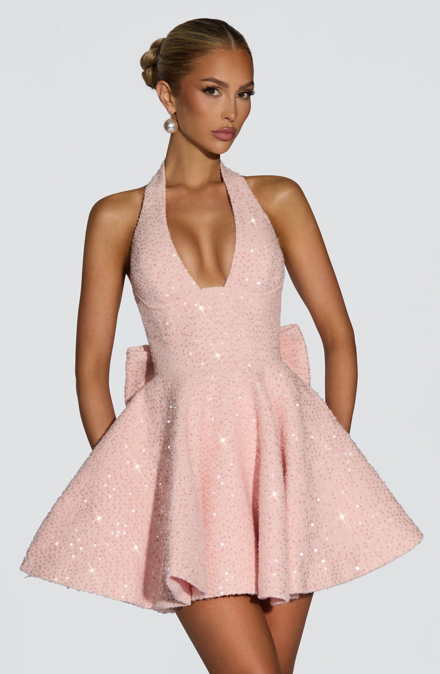 Talara Mini Dress Blush
