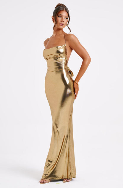 Talisa Maxi Dress Gold