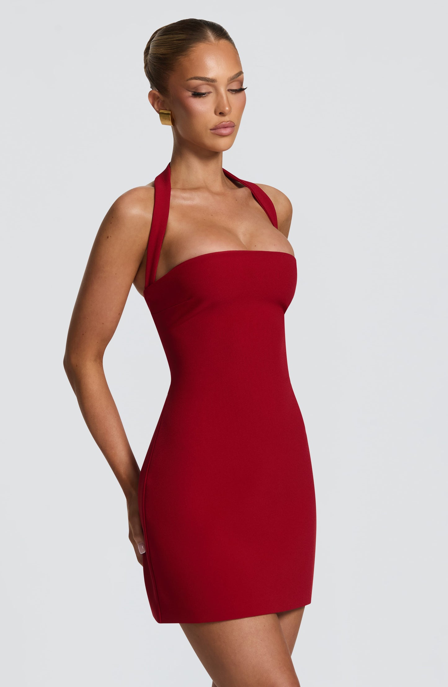 Tamsin Mini Dress Deep Red