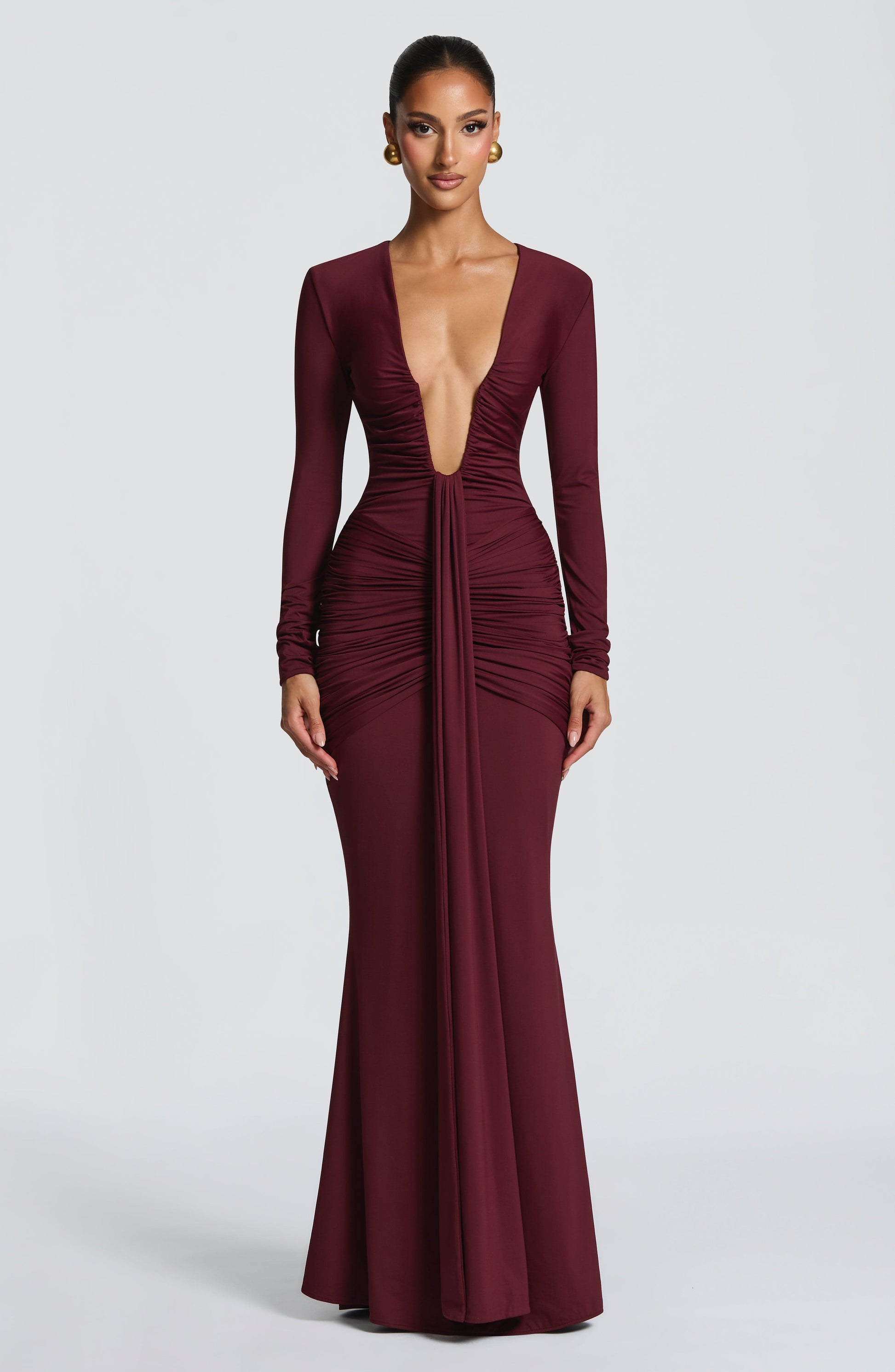 Tara Maxi Dress Cherry Lacquer
