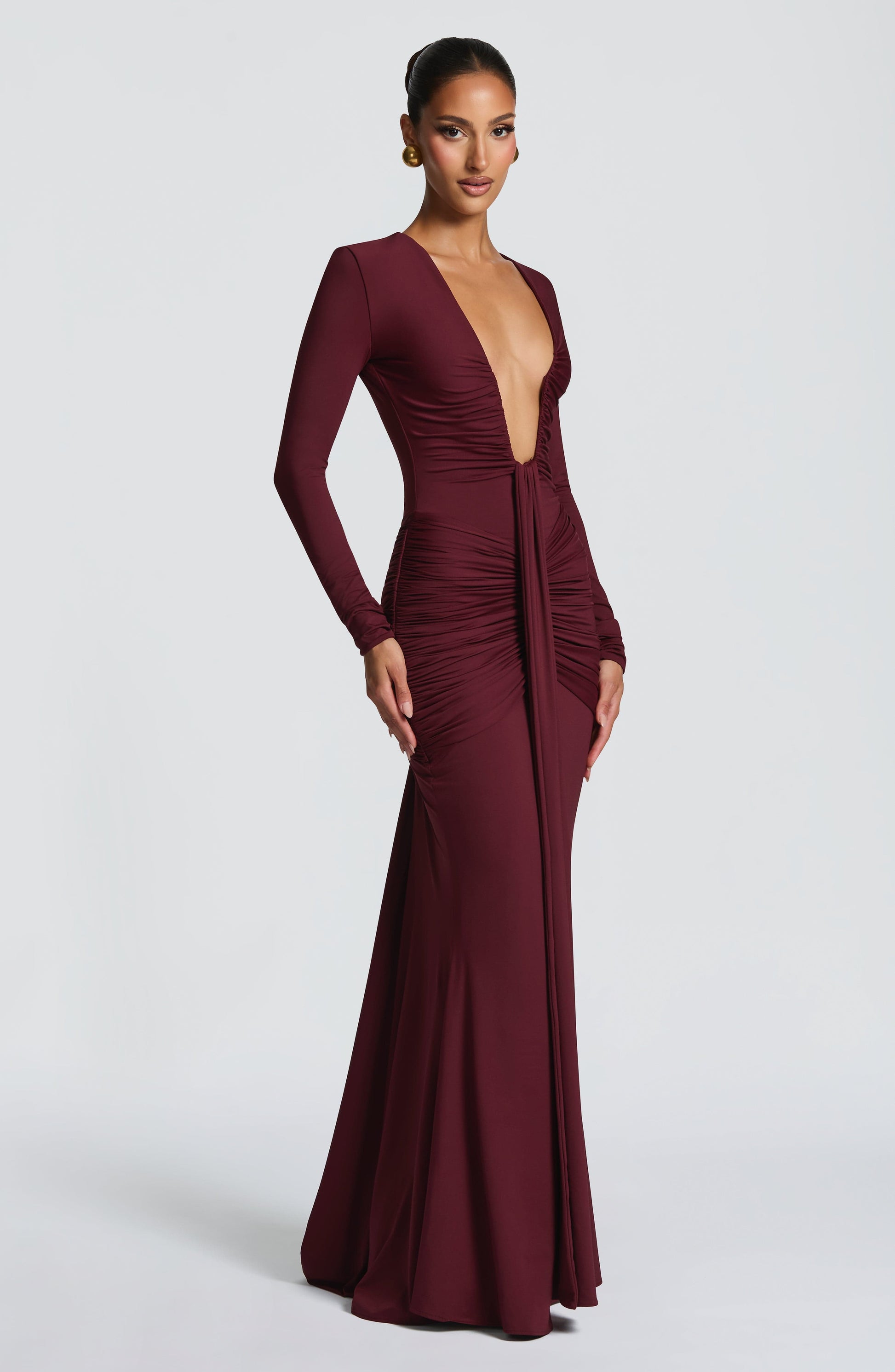 Tara Maxi Dress Cherry Lacquer