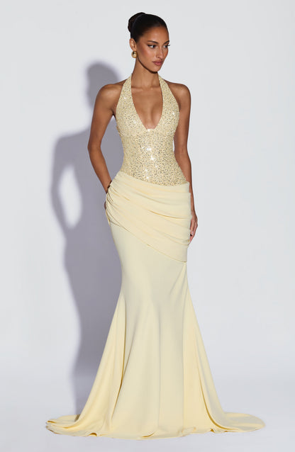 Taylor Gown Lemon