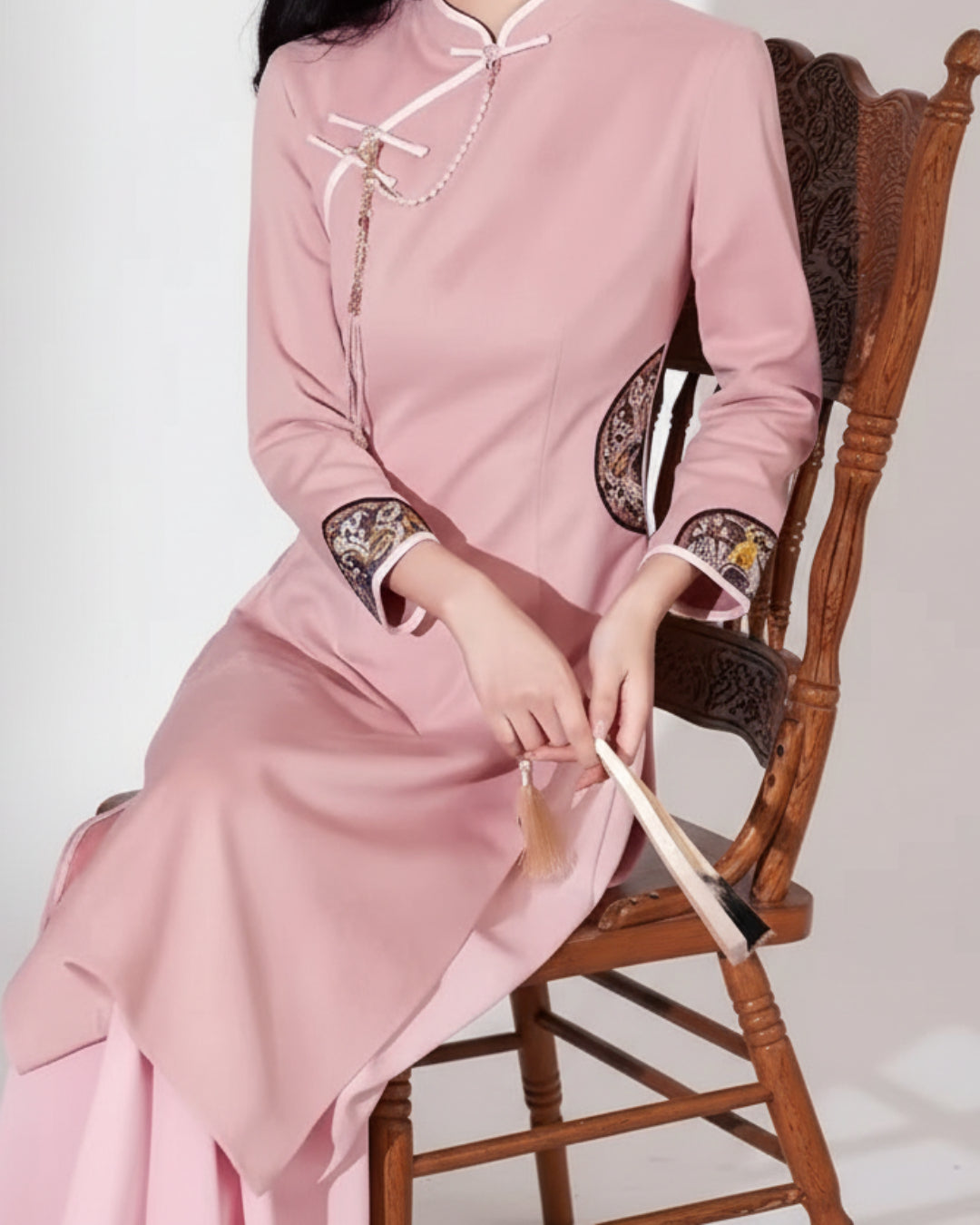 Thala Modernized Áo Dài Dress Pink