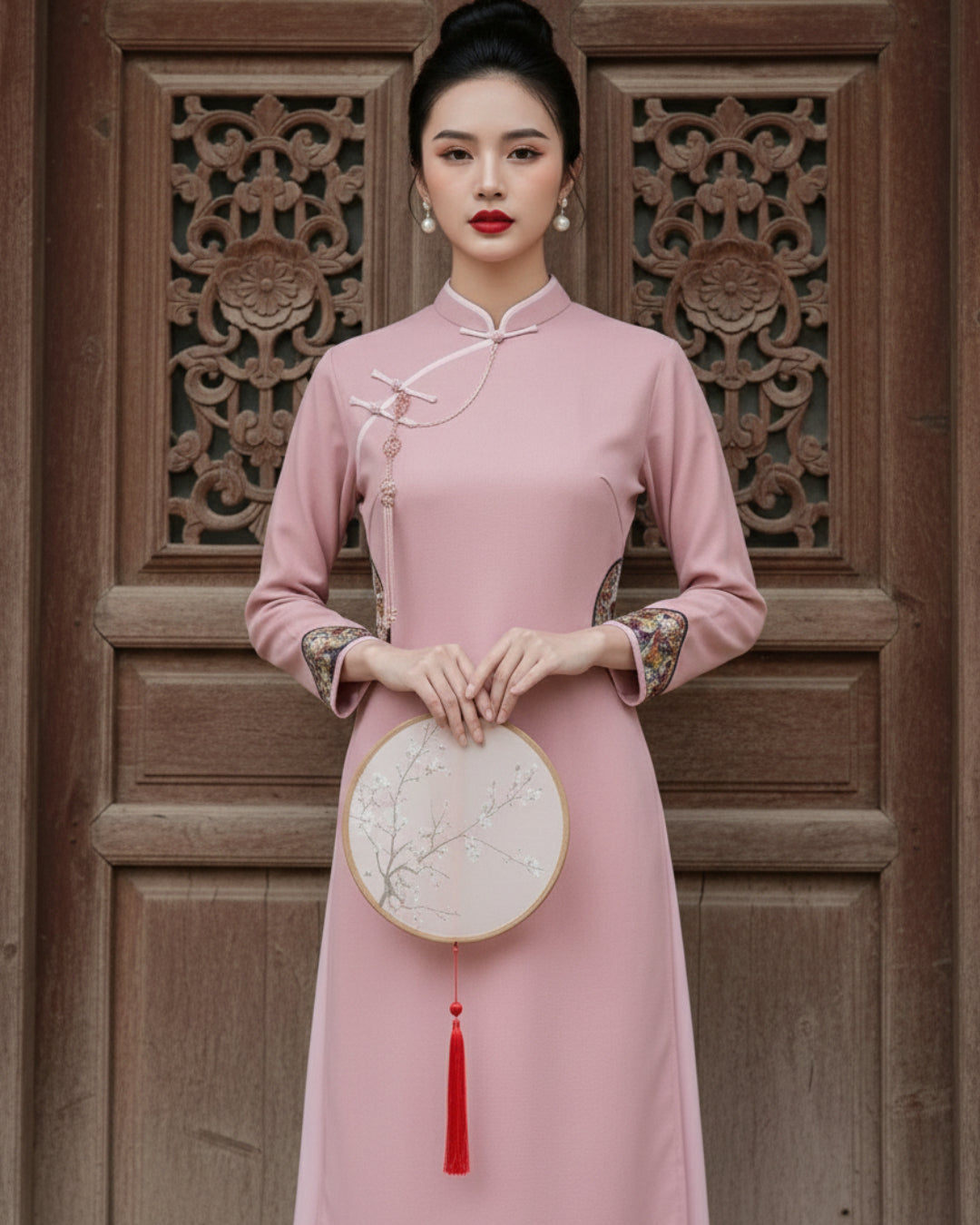 Thala Modernized Áo Dài Dress Pink