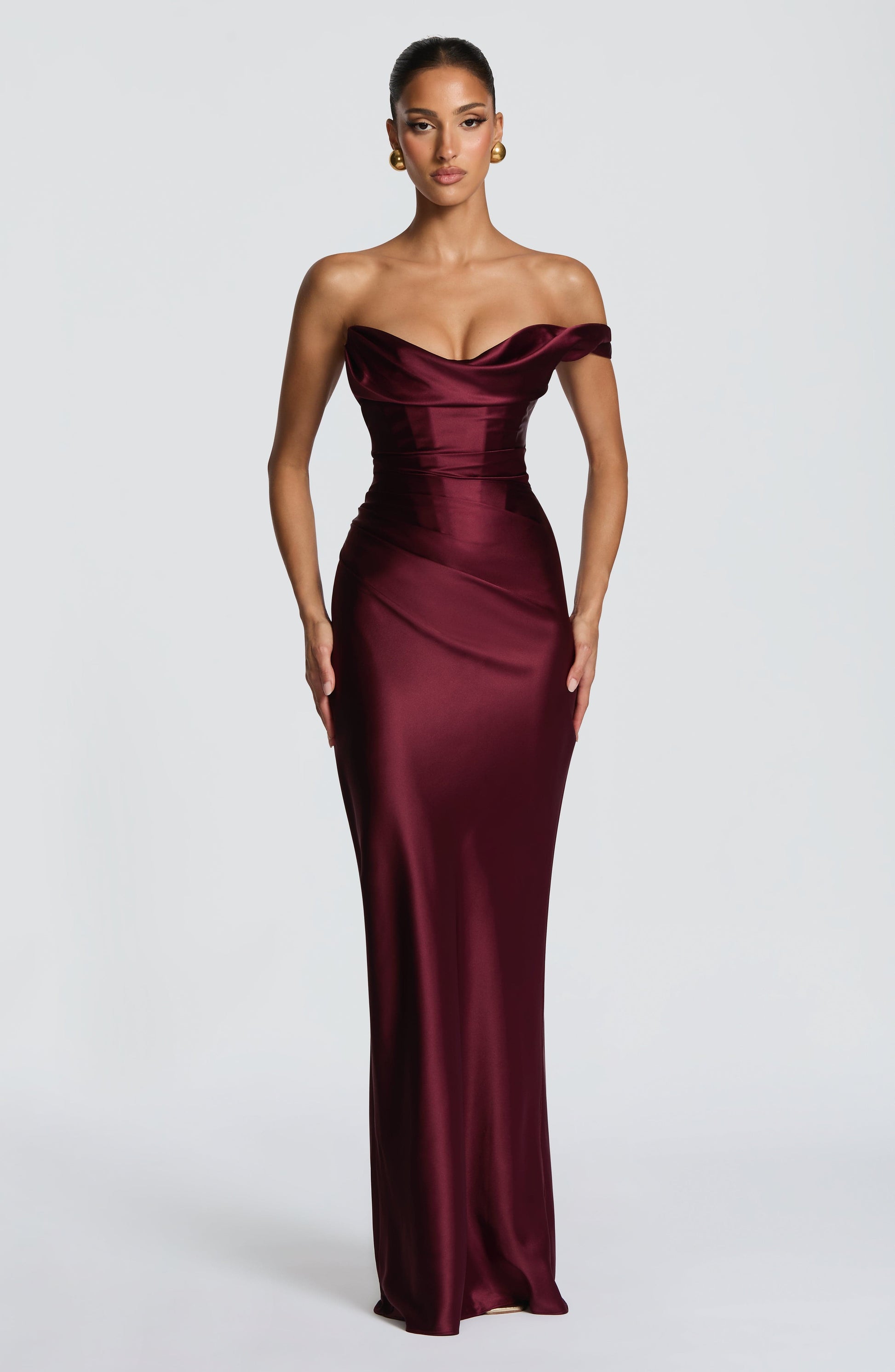 Thalassa Maxi Dress Cherry Lacquer