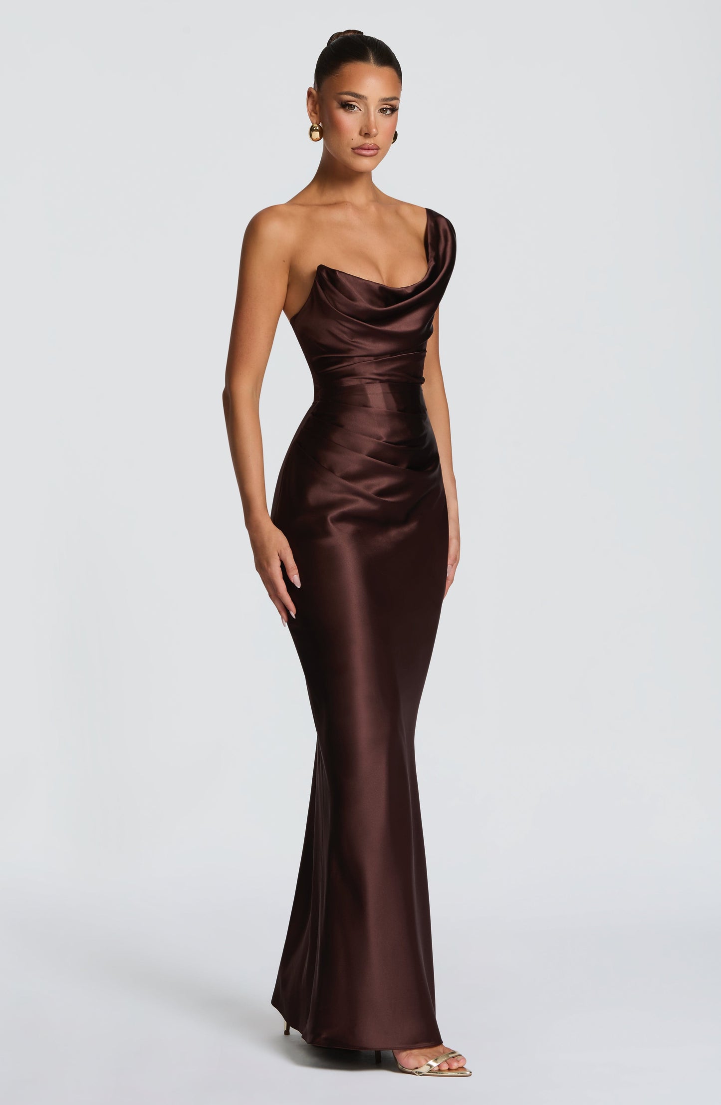 Thalassa Maxi Dress Plum Brown
