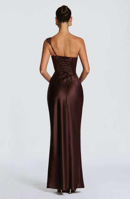 Thalassa Maxi Dress Plum Brown
