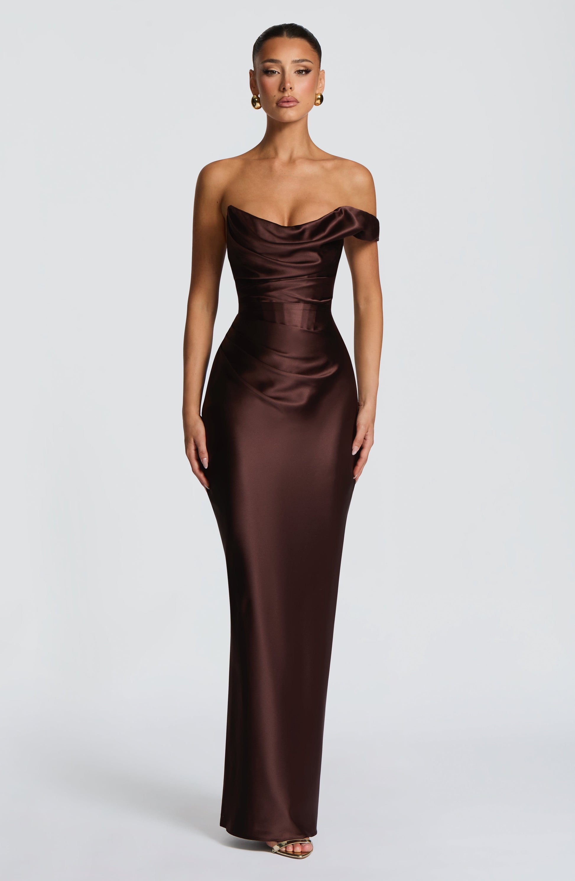 Thalassa Maxi Dress Plum Brown