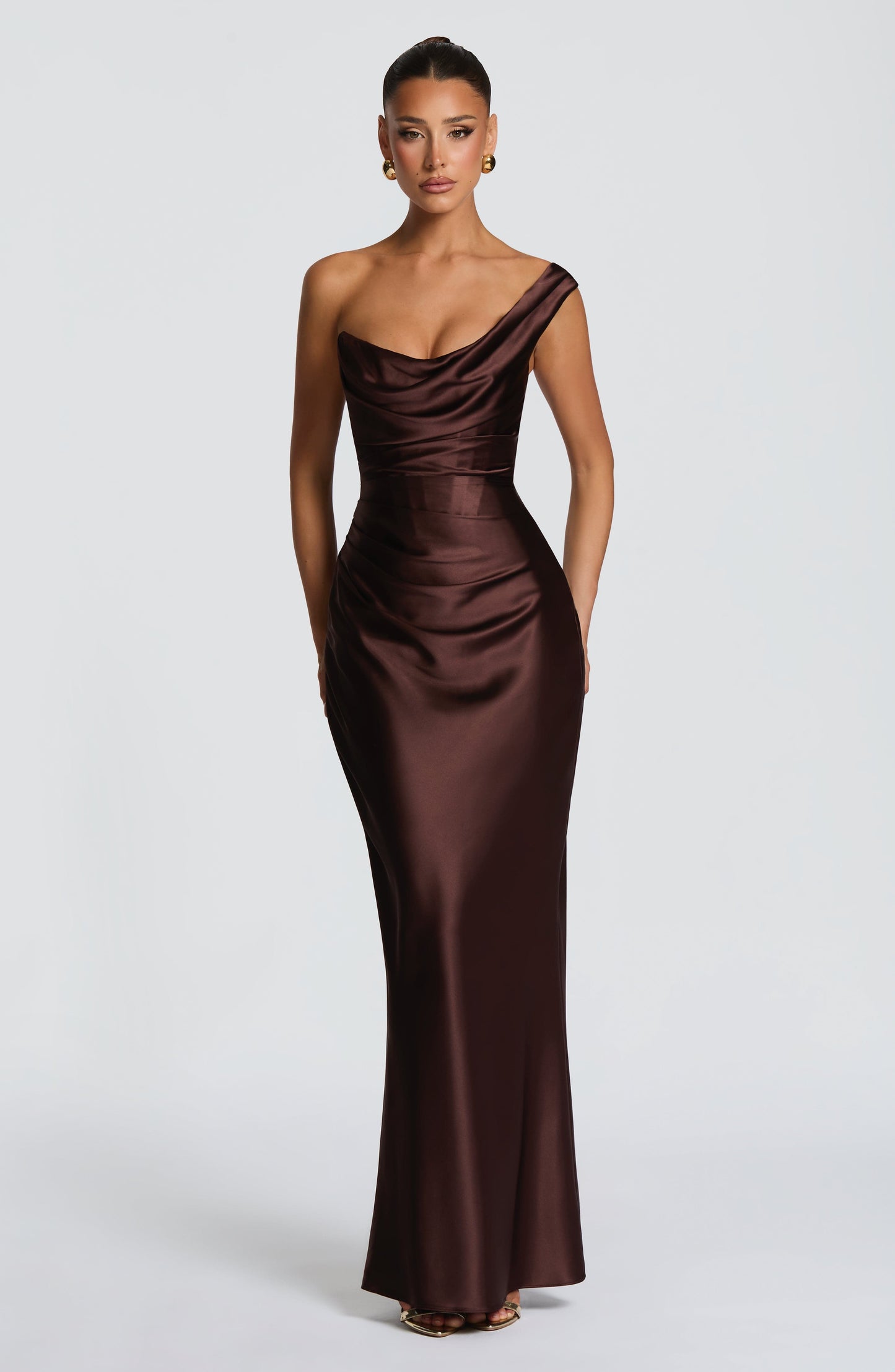 Thalassa Maxi Dress Plum Brown