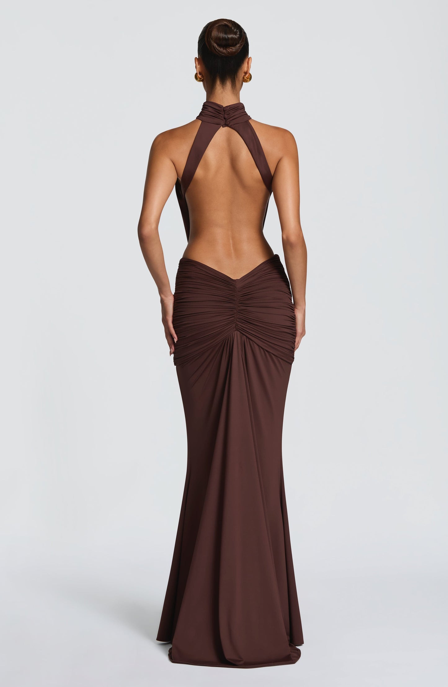 Thekla Maxi Dress Plum Brown