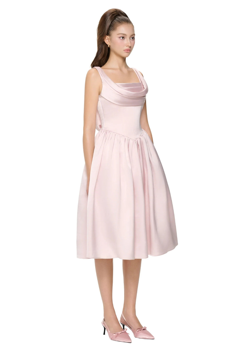 Tiffany Midi Dress Soft Pink