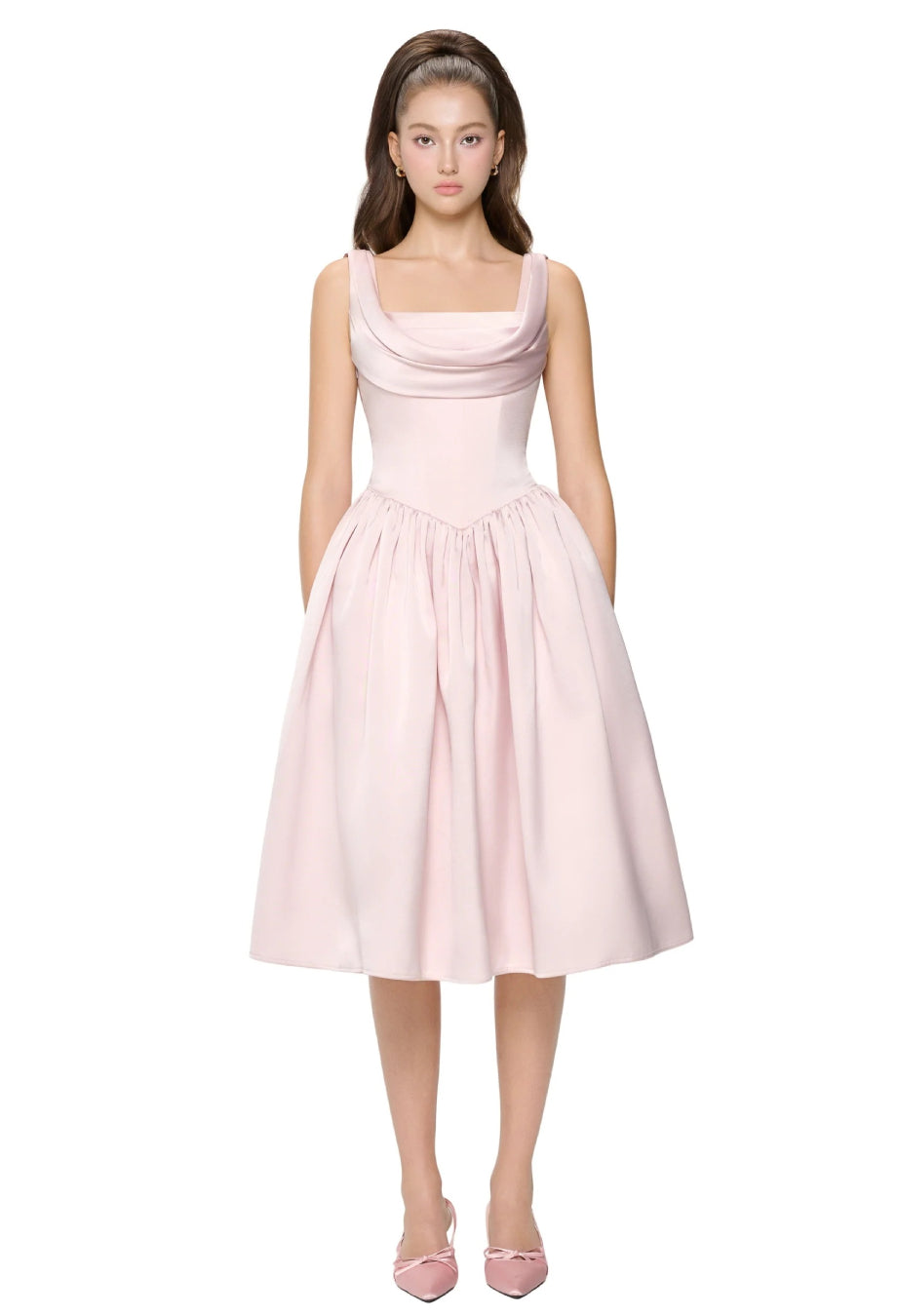 Tiffany Midi Dress Soft Pink
