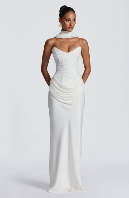 Tindra Maxi Dress Ivory