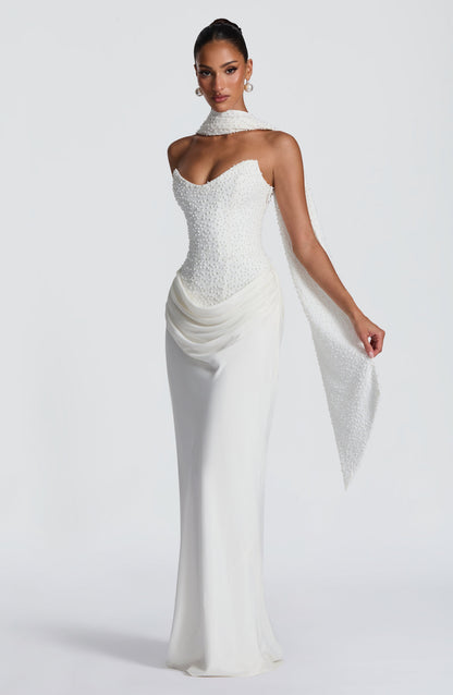 Tindra Maxi Dress Ivory