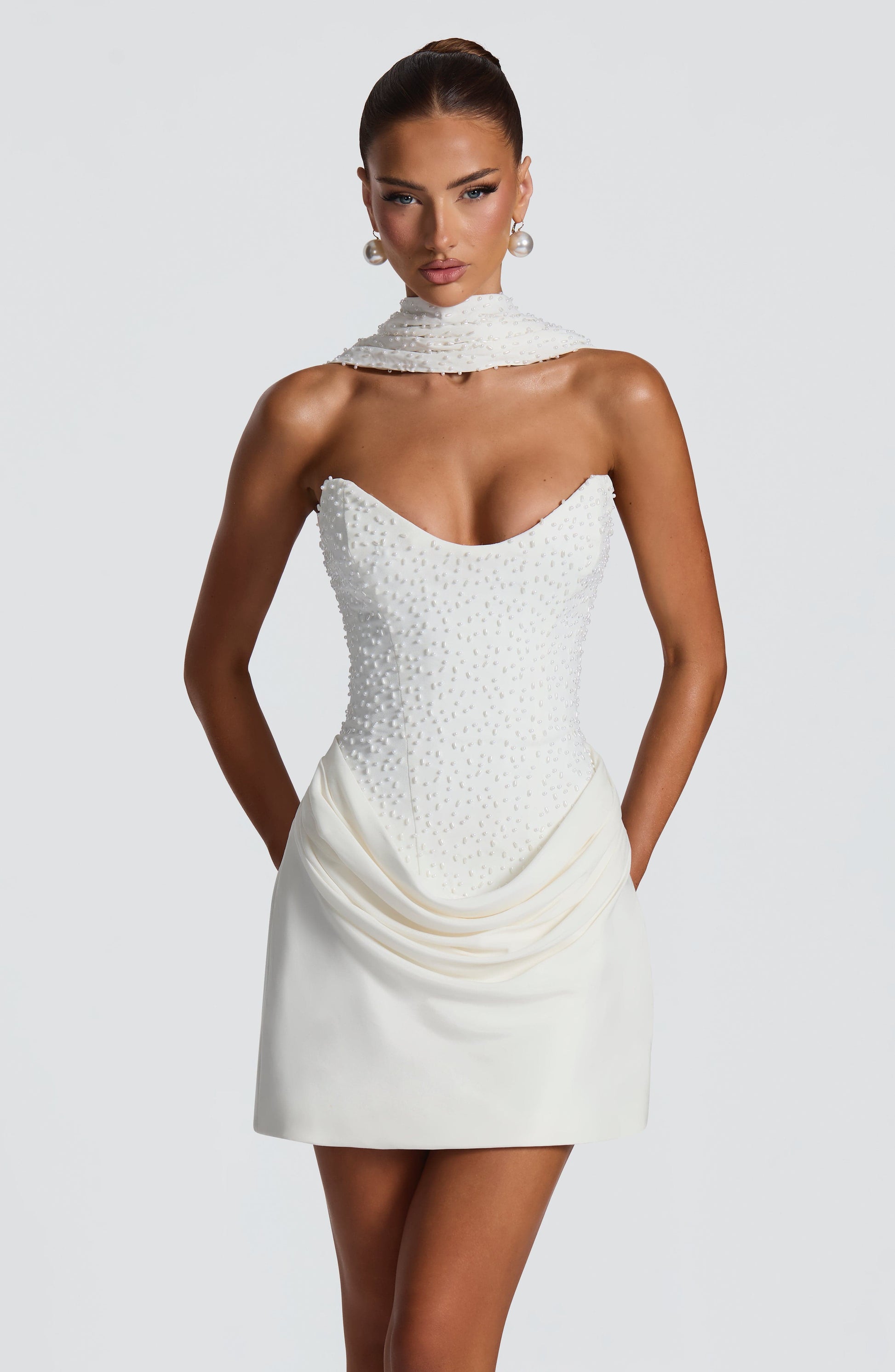 Tindra Mini Dress Ivory