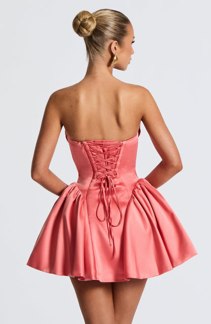 Trinity Mini Dress Coral Pink