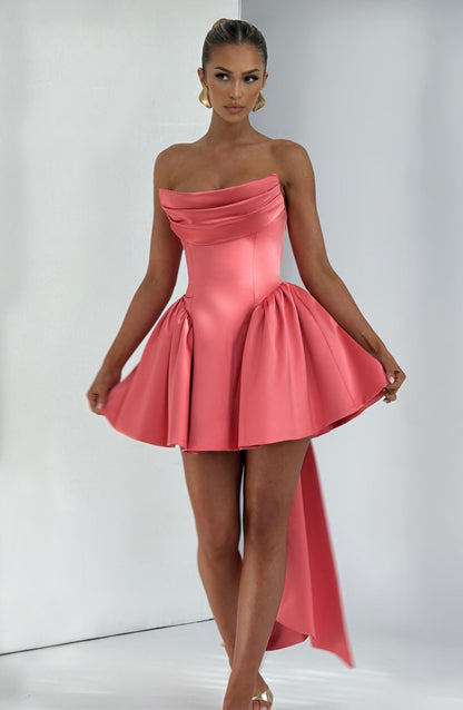 Trinity Mini Dress Coral Pink