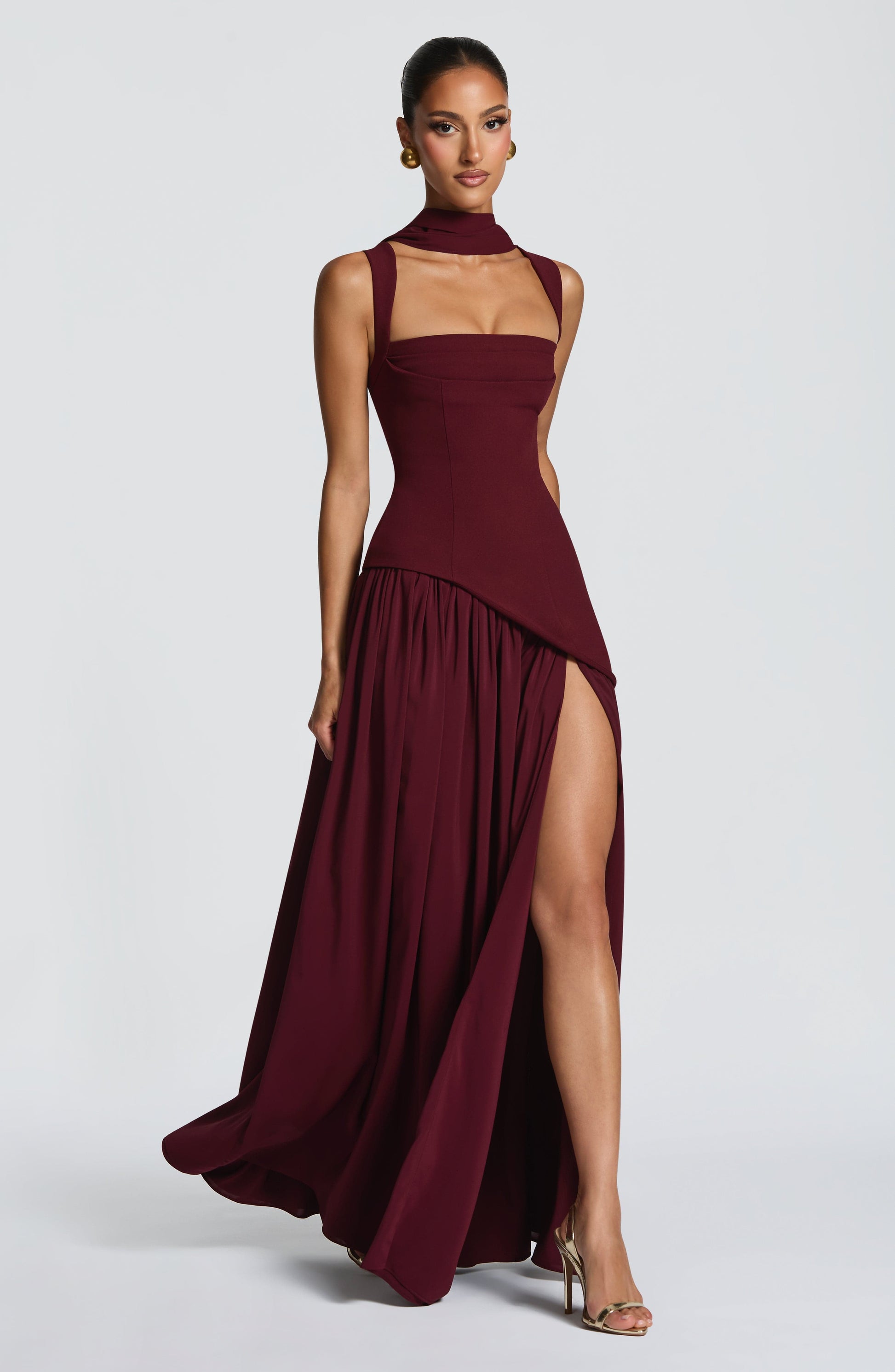 Tullulah Maxi Dress Cherry Lacquer