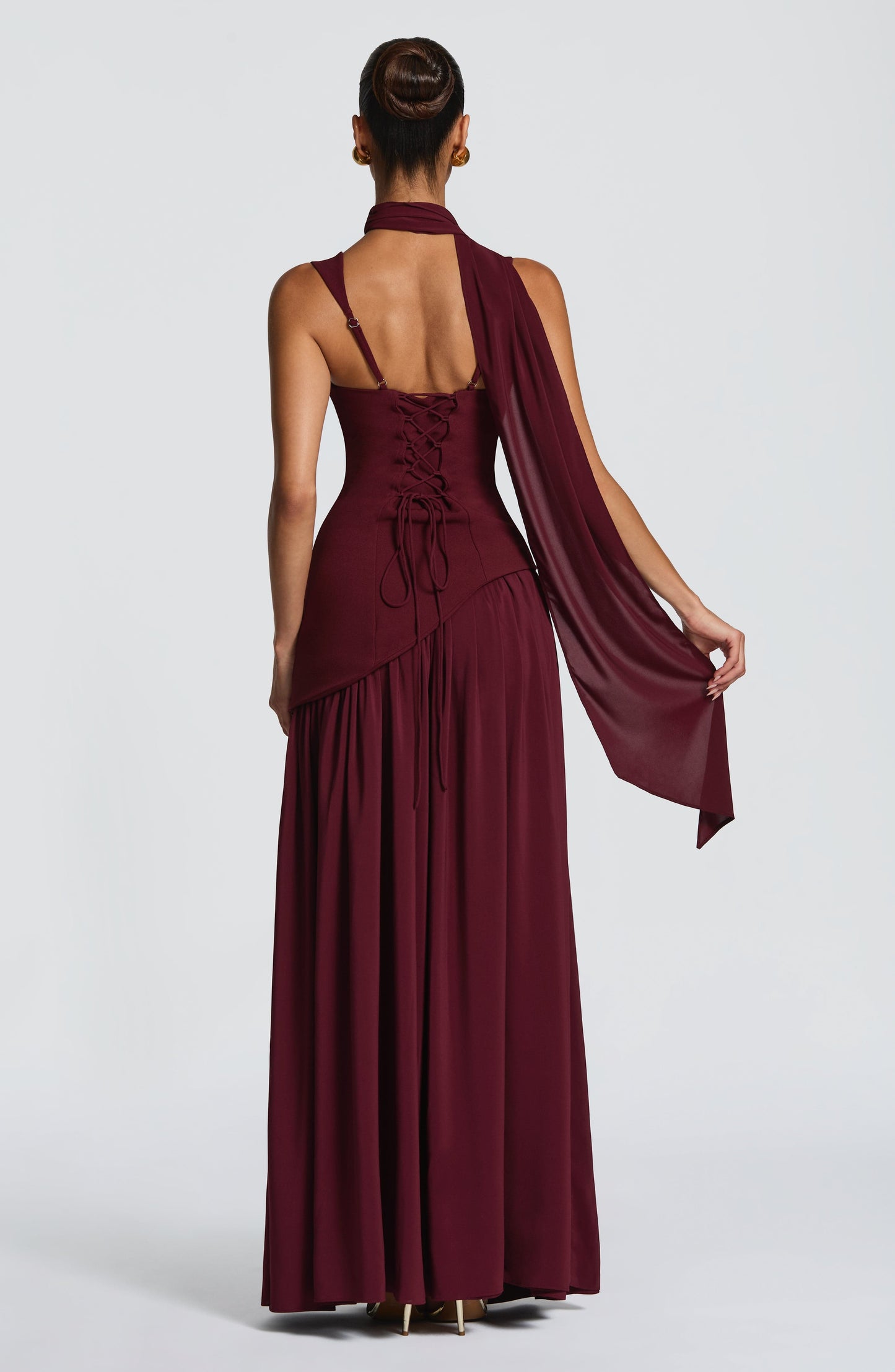 Tullulah Maxi Dress Cherry Lacquer