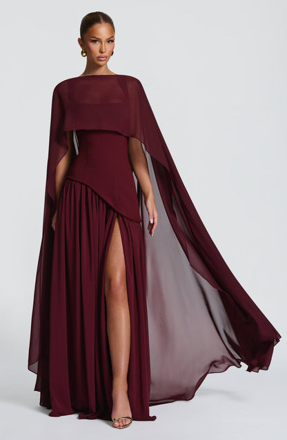 Tullulah Maxi Dress Cherry Lacquer