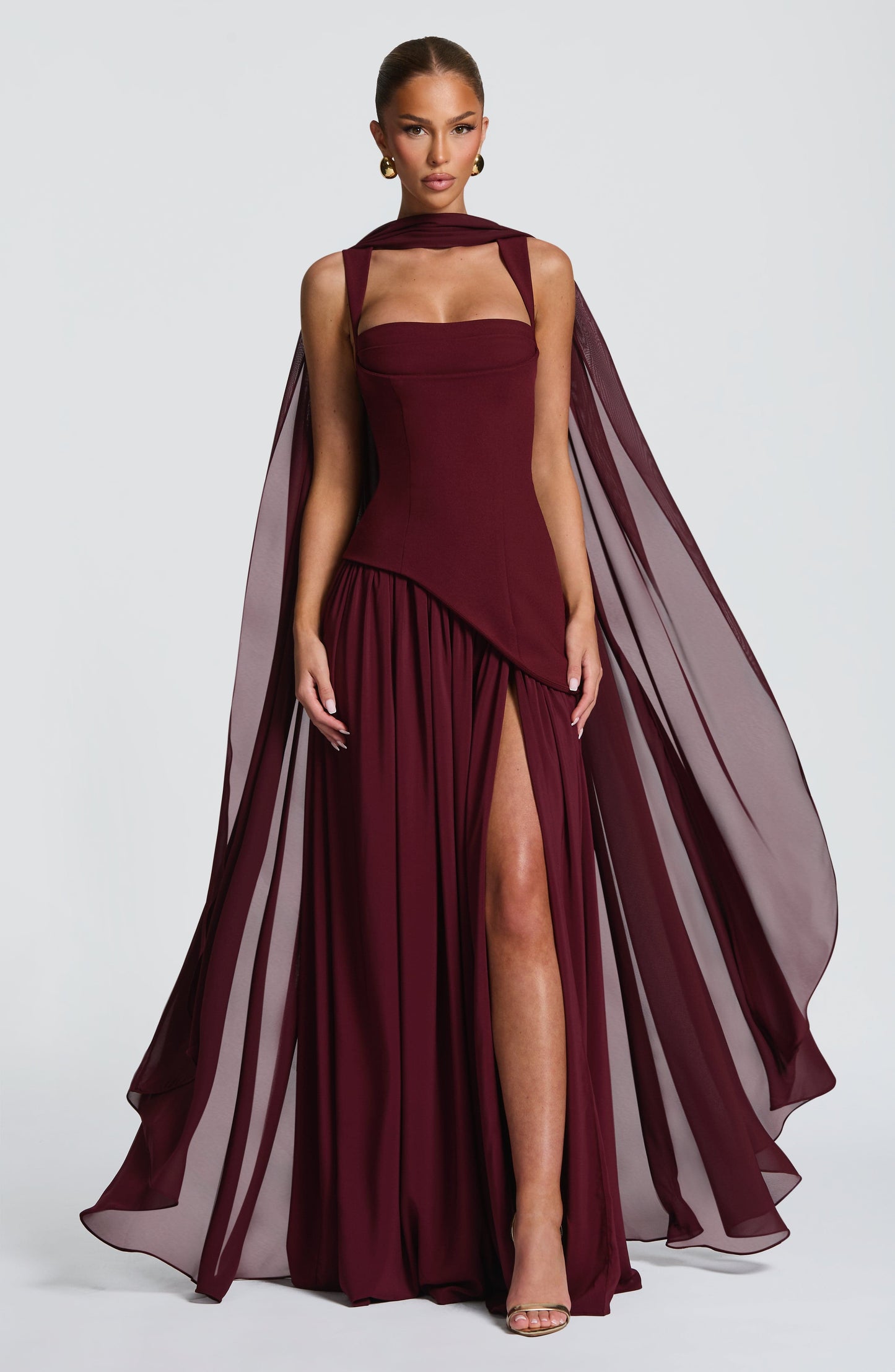 Tullulah Maxi Dress Cherry Lacquer