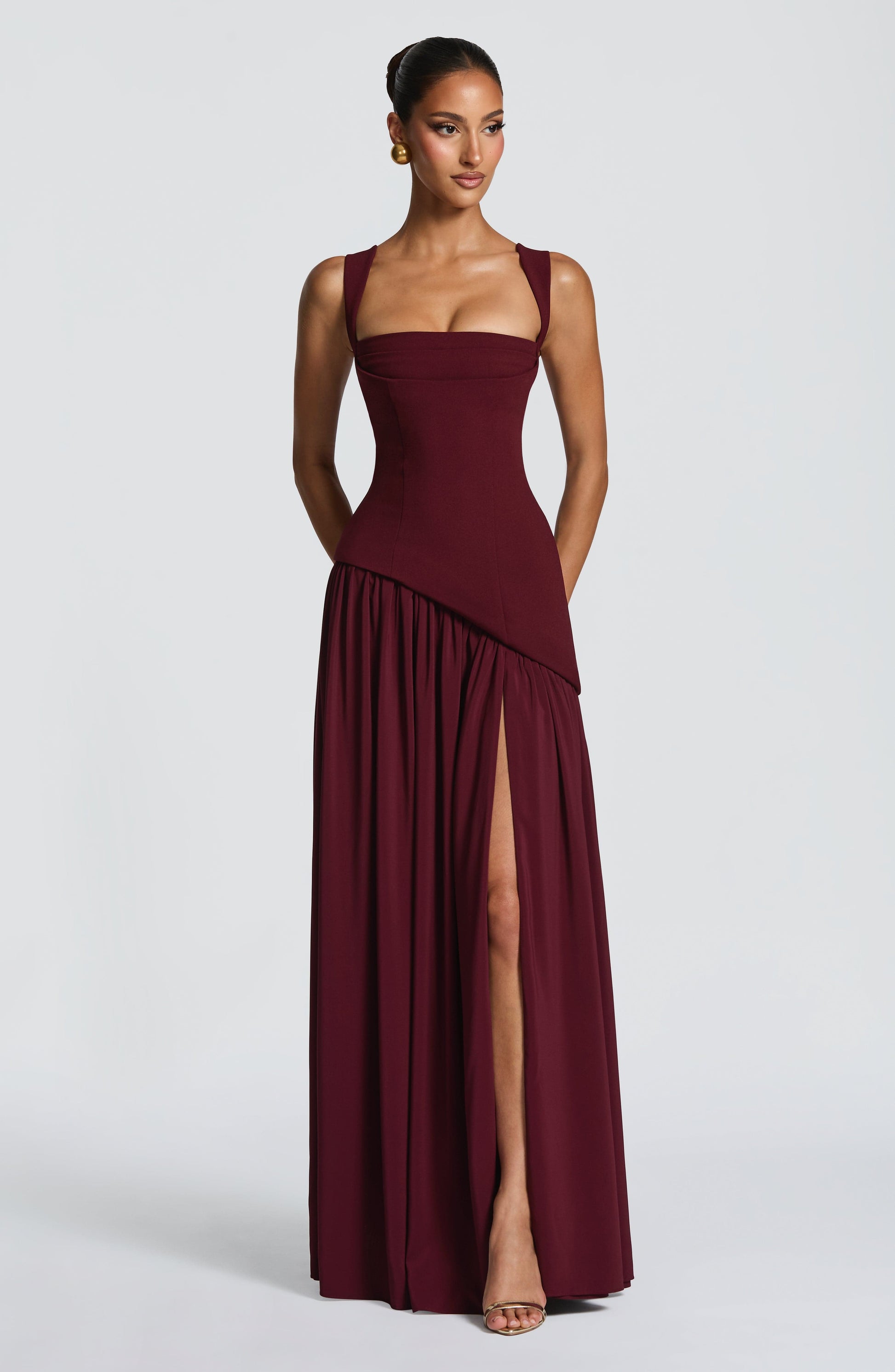 Tullulah Maxi Dress Cherry Lacquer