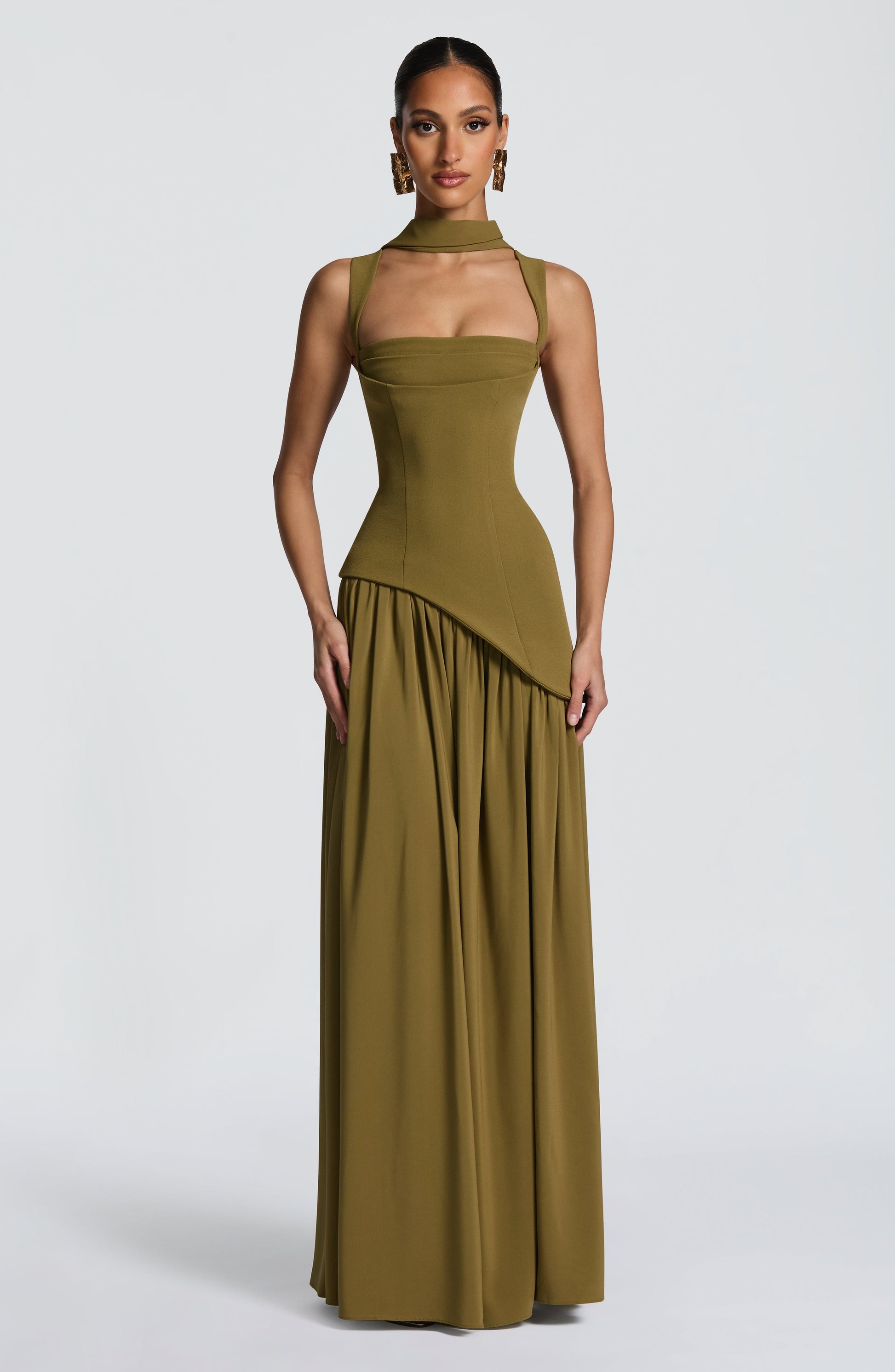Tullulah Maxi Dress Deep Olive
