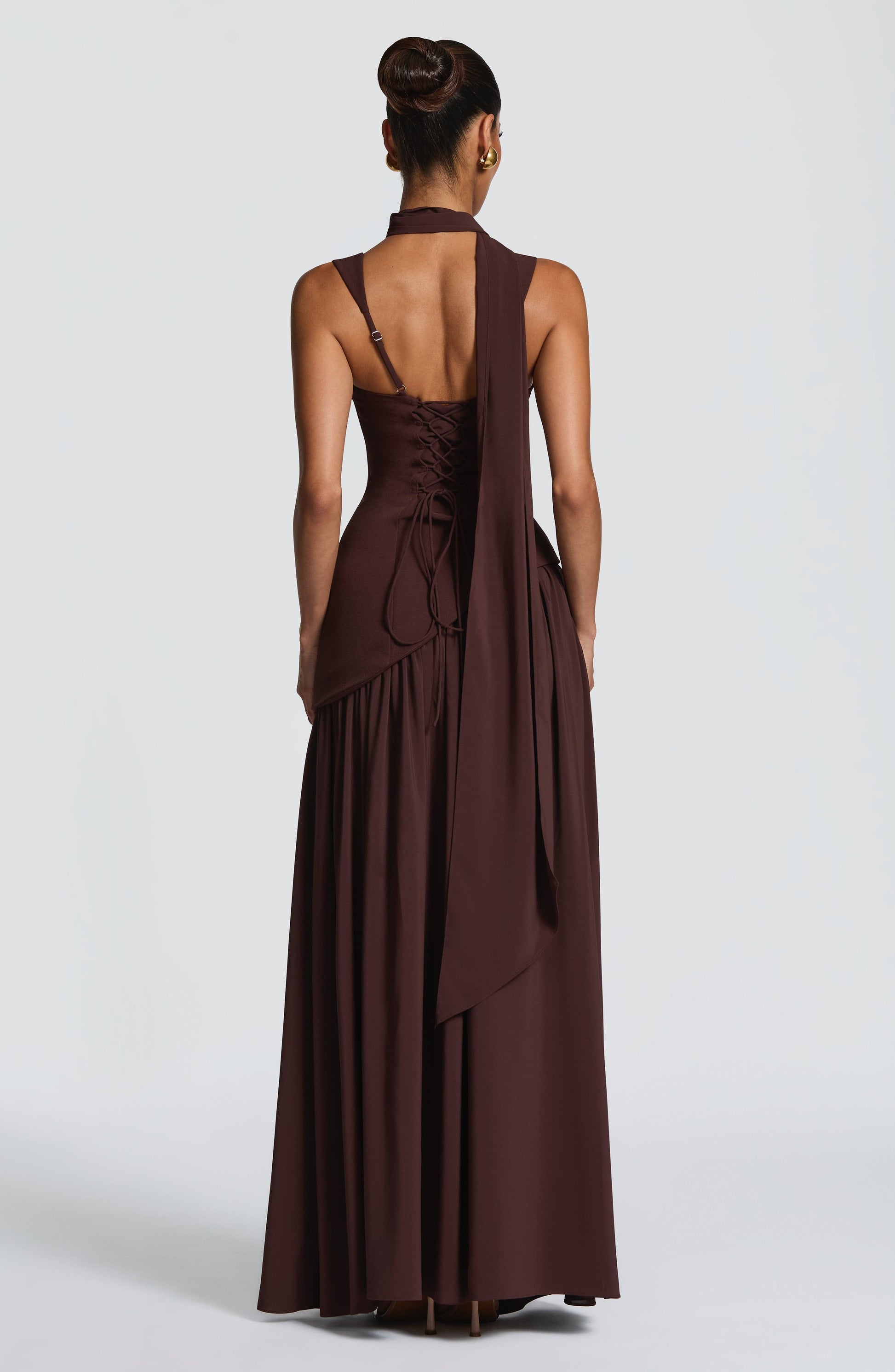 Tullulah Maxi Dress Plum Brown