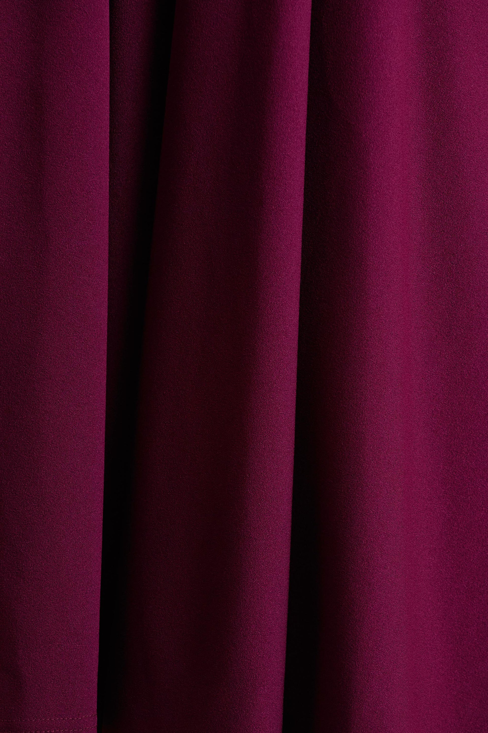 Depths | Burgundy V-Neck Midi Dress
